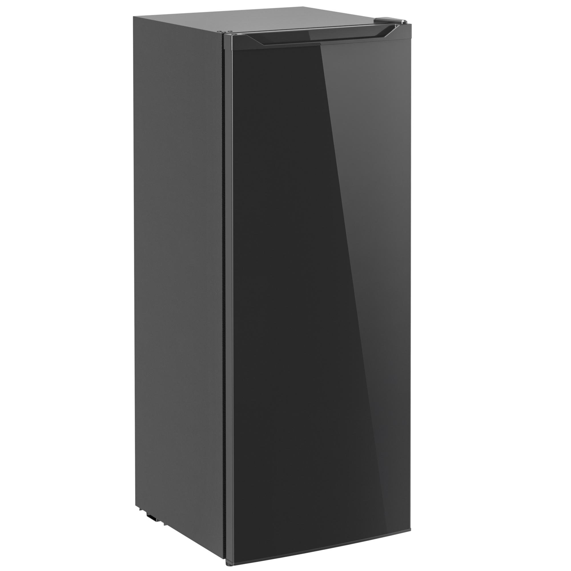 Black Upright Freezer with Dual-Mode 7 Cu Ft Storage