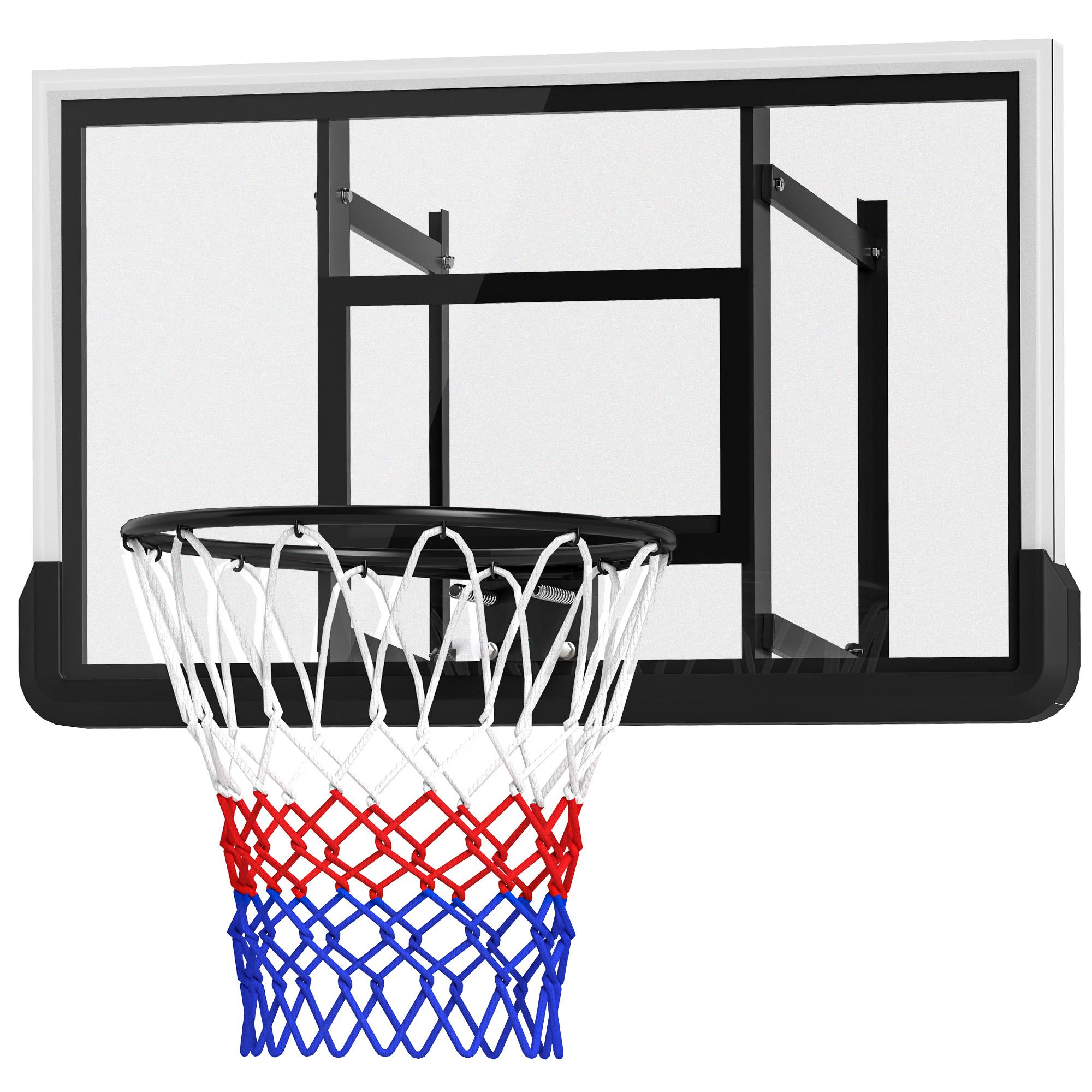 43.3 inch adjustable wall hoop with 18 inch steel rim