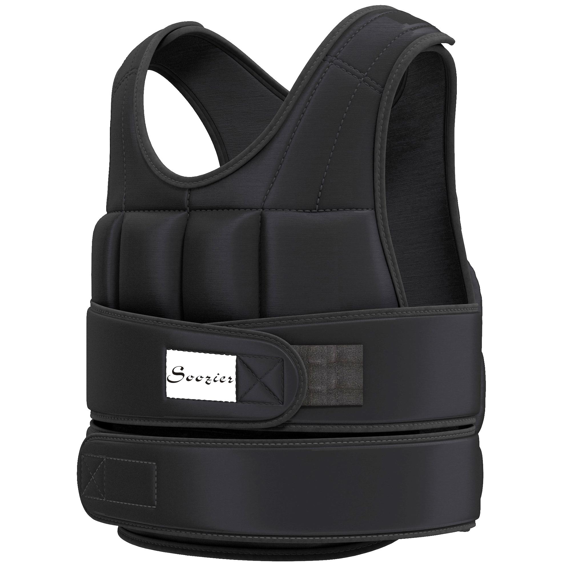 Black Iron Weighted Vest with 38 Removable Bags