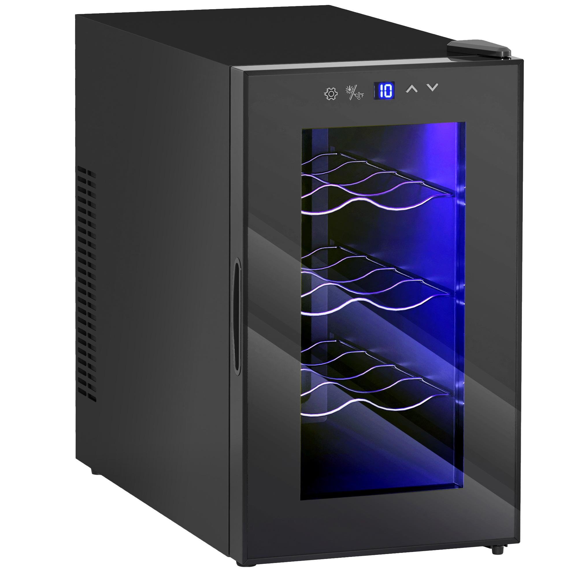 8 Bottle Wine Cooler with Quiet Thermoelectric Cooling