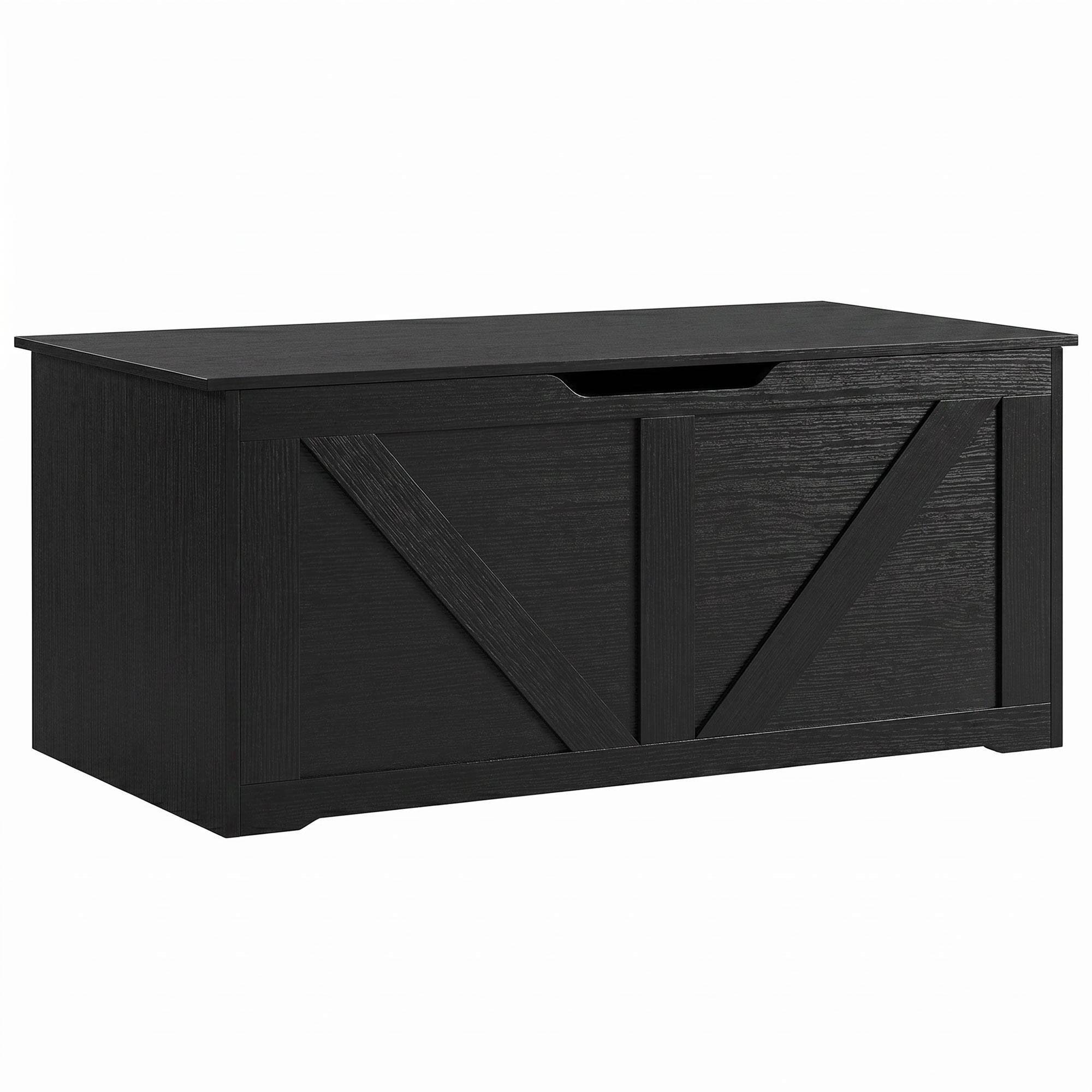 Black 39.4 Inch Storage Chest with 127 L Interior