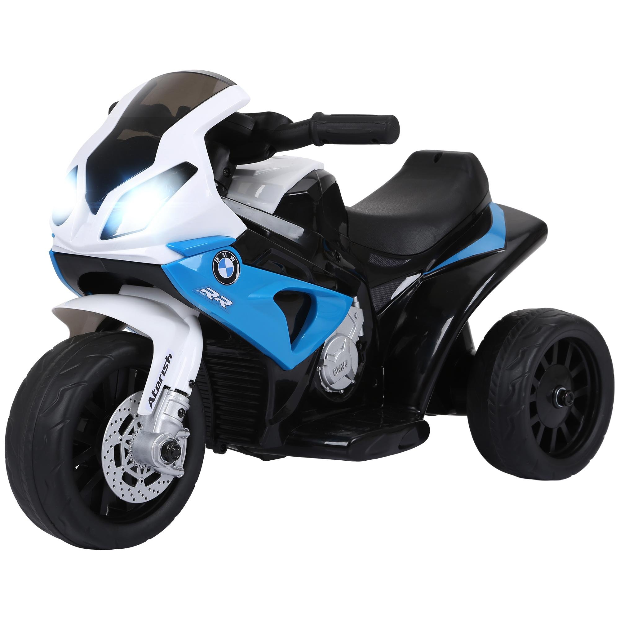 Blue Toddler Electric Motorcycle with Lights and Music