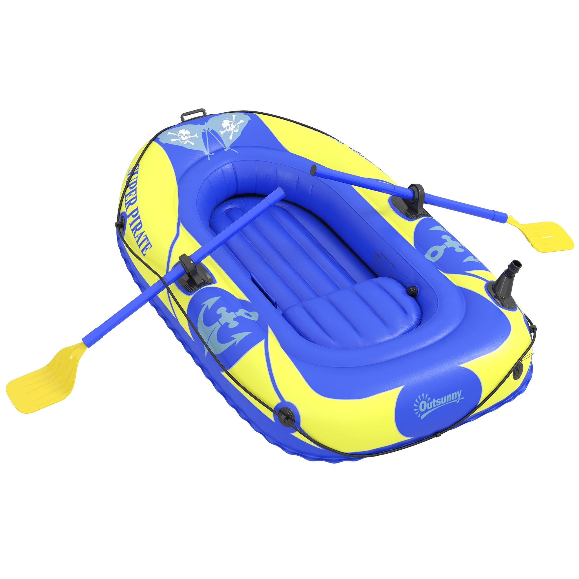 440 lb Inflatable Fishing Kayak with Four Air Chambers