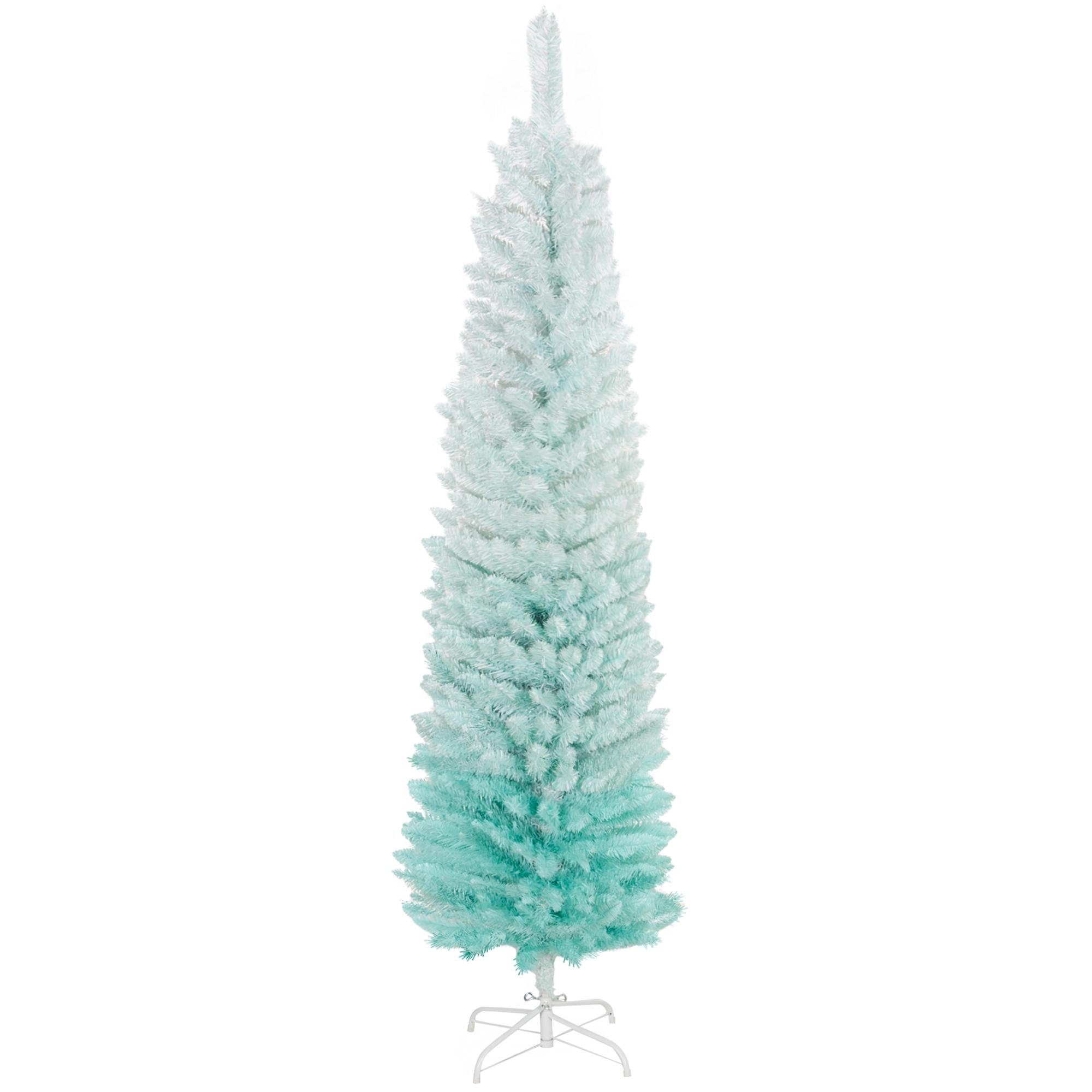 Blue Artificial Pencil Tree with 250 Tips, 5 ft