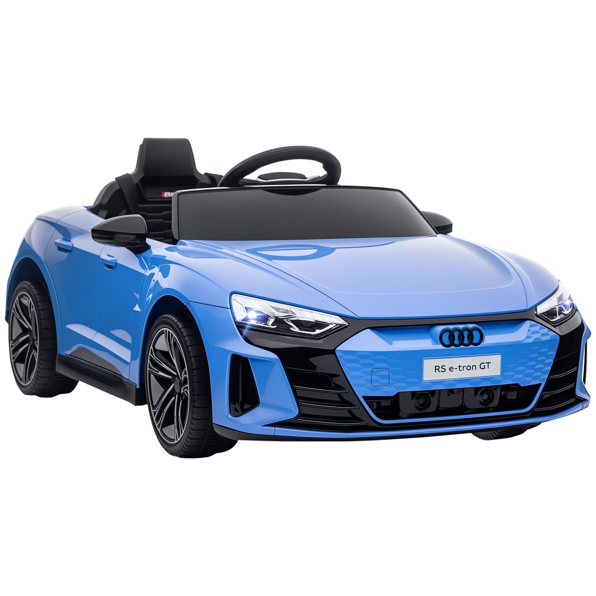 Blue 12V Remote Kids Car with Dual-Motor Drive