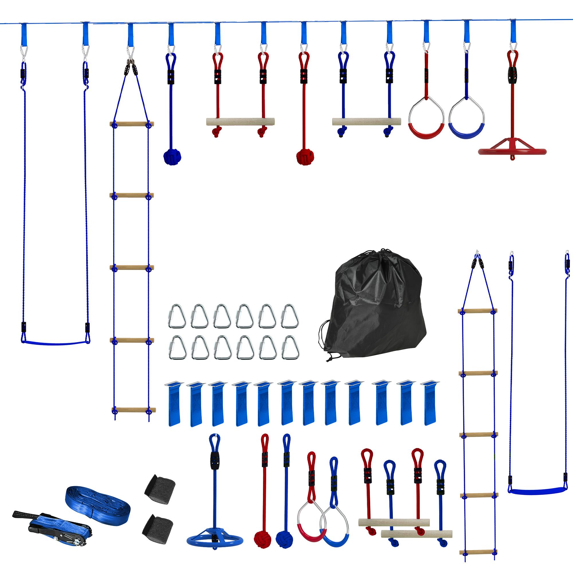 Blue Kids Ninja Line, 10 m Outdoor Obstacle Course