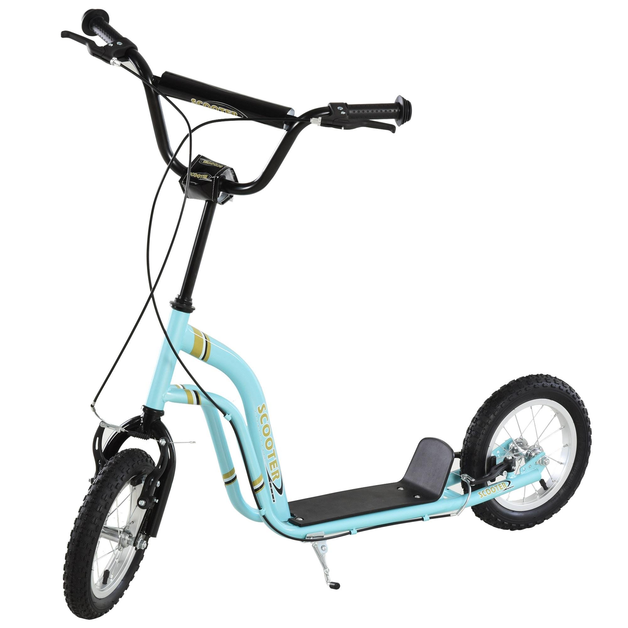 Blue 12 Inch Kids Scooter with Dual Brakes, Ages 5+