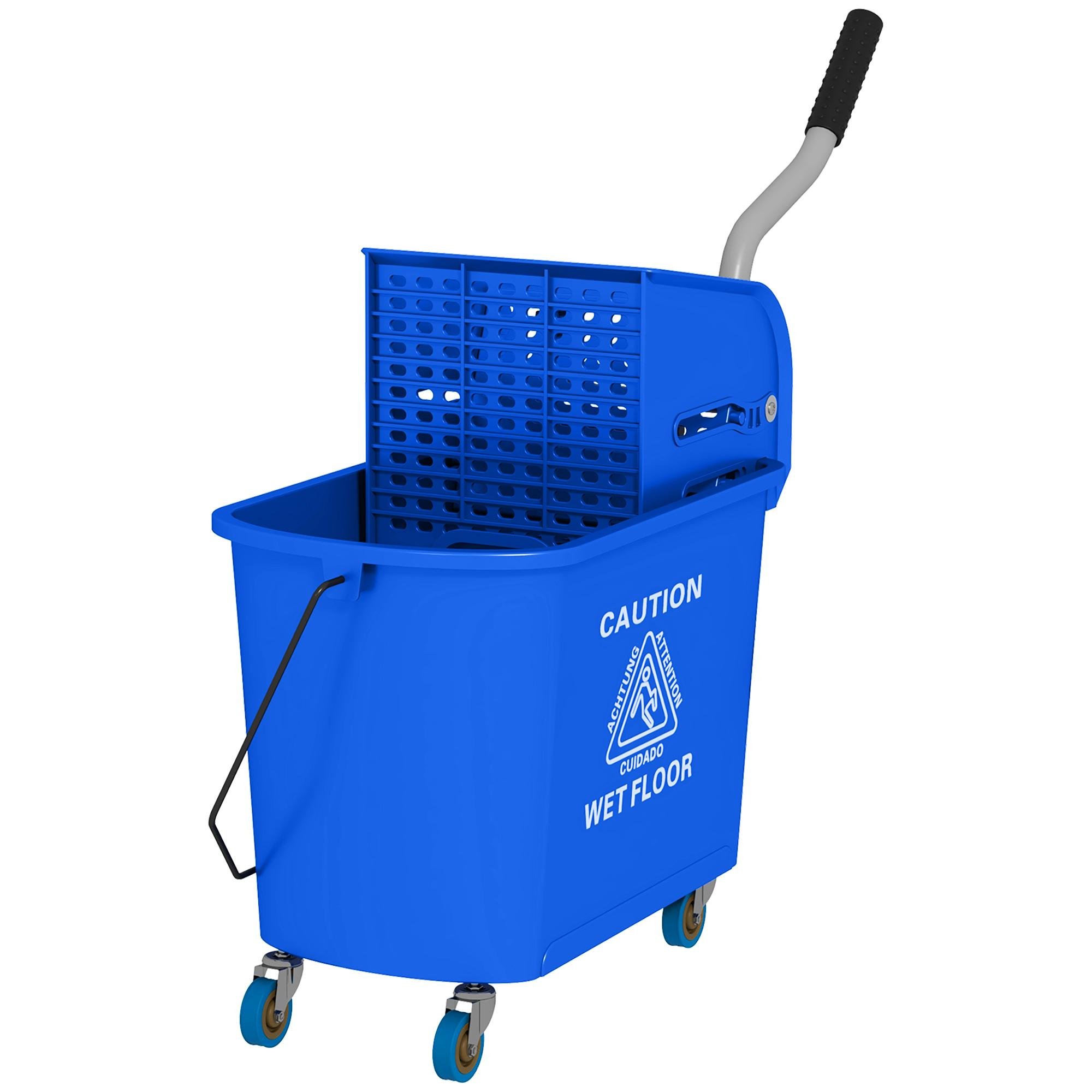 Blue 20 Litre Mop Bucket with Water Separation
