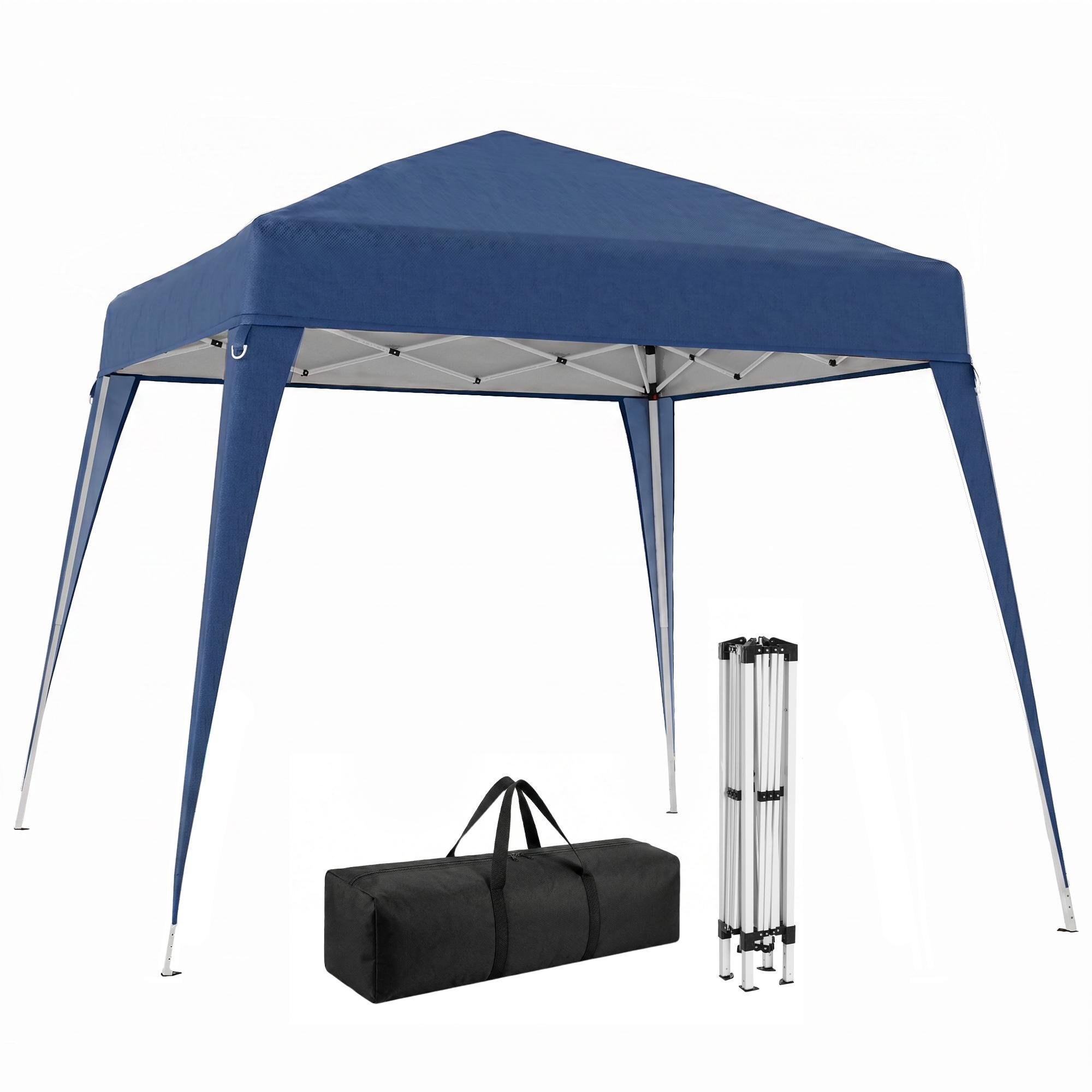 Blue 8x8 canopy with carrying bag for outdoor events