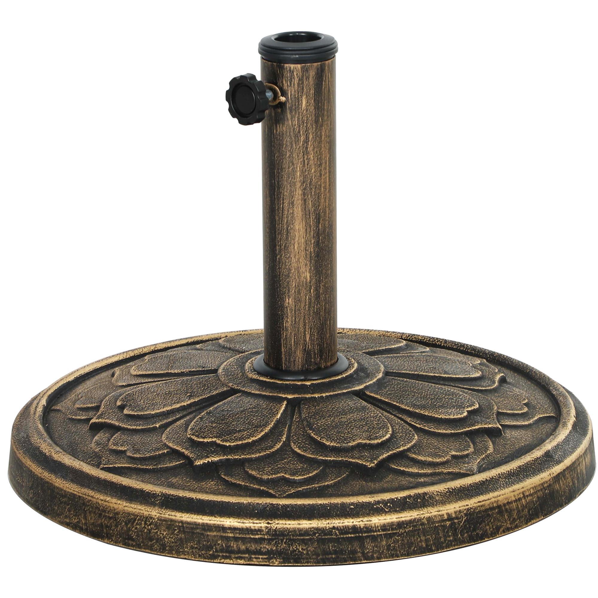 26 lb Resin Umbrella Base with Tightening Knob, 18.1 in