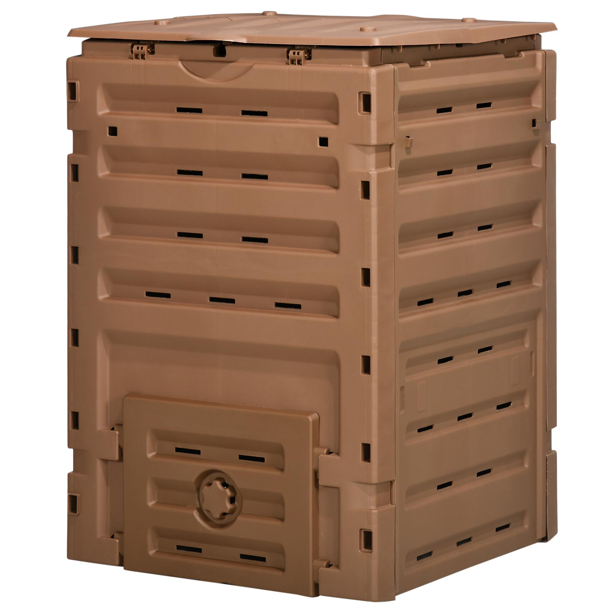 Brown 120 Gallon Composter with 80 Air Vents