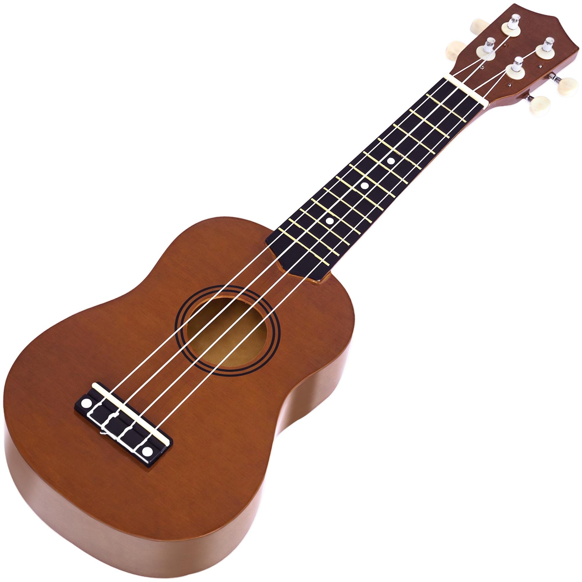 21 Inch Birch Ukulele with Nylon Strings and Two Picks