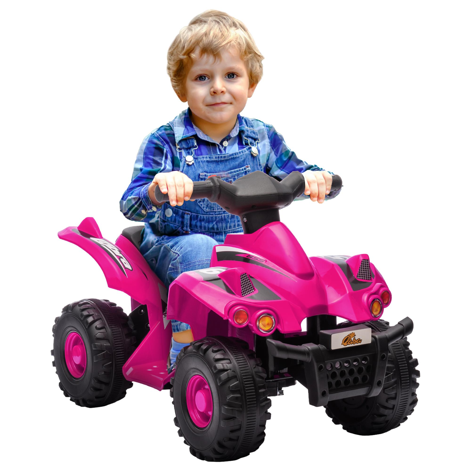Pink Forward Ride-On ATV with 6V Power and Music