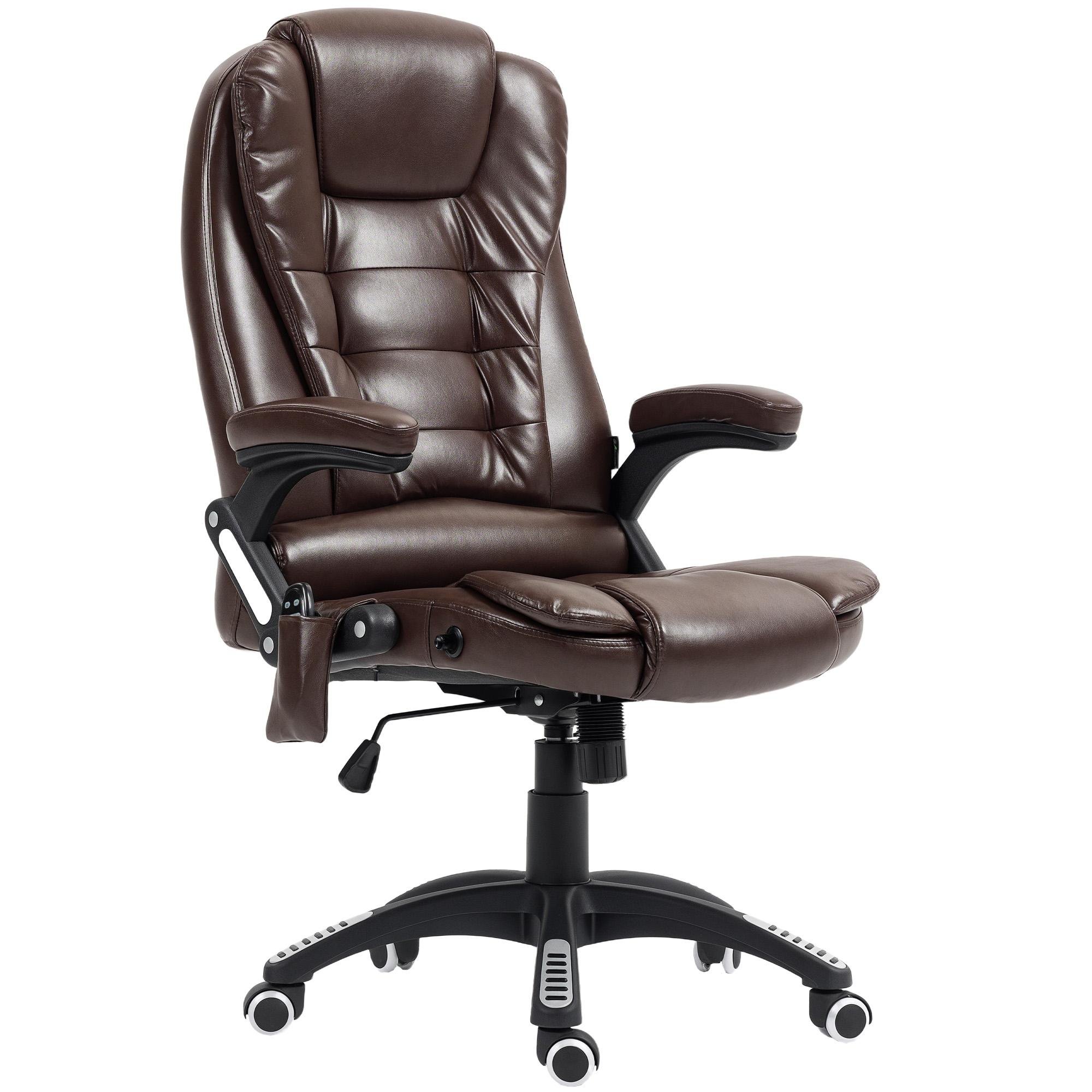 Coffee Brown Massage Chair with 130° Recline