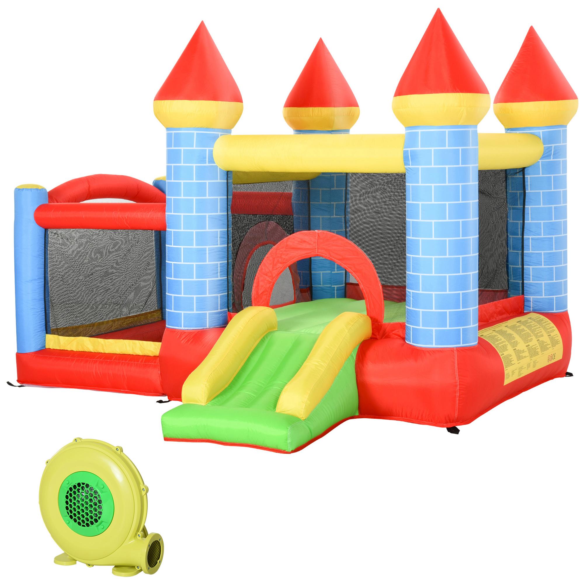Castle Bounce House With Pool, 4-in-1 Play Set for Kids