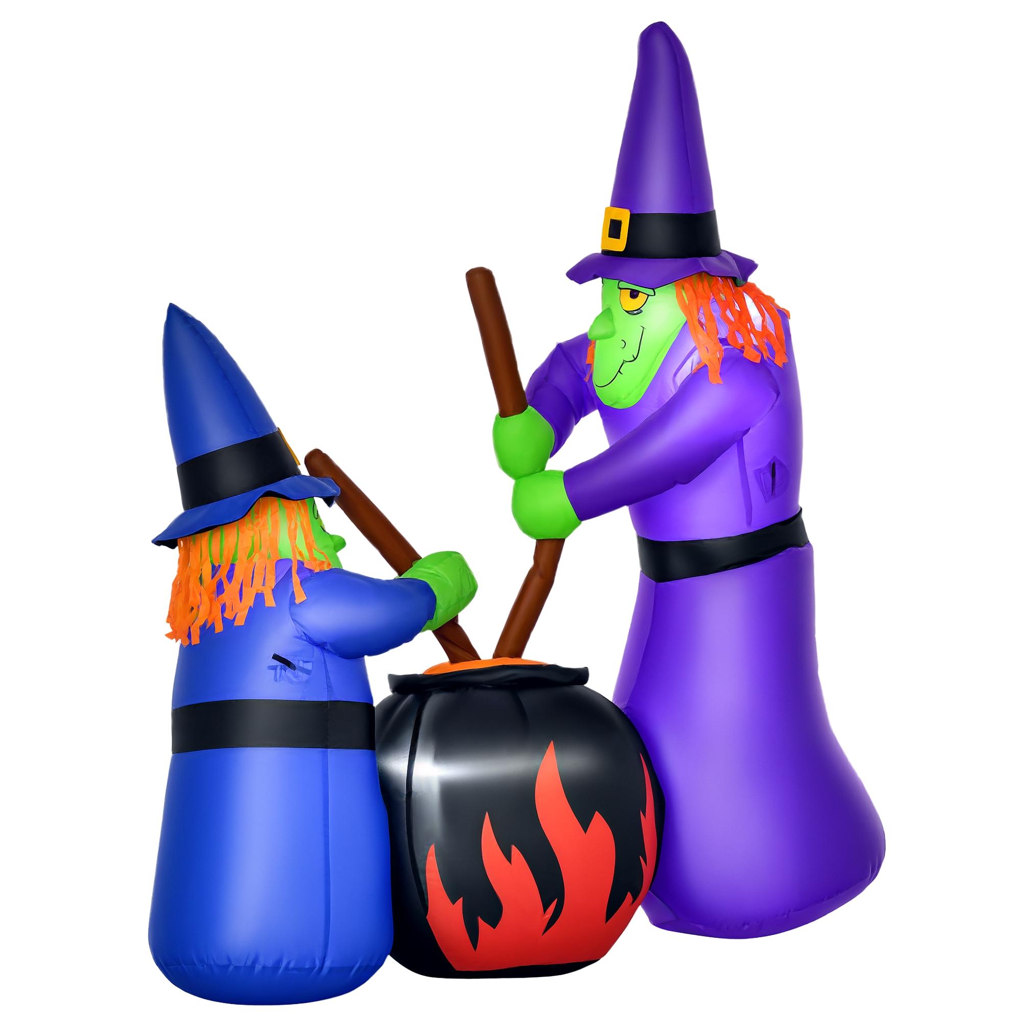 5.5 ft Witch Inflatable with Internal LED Lights