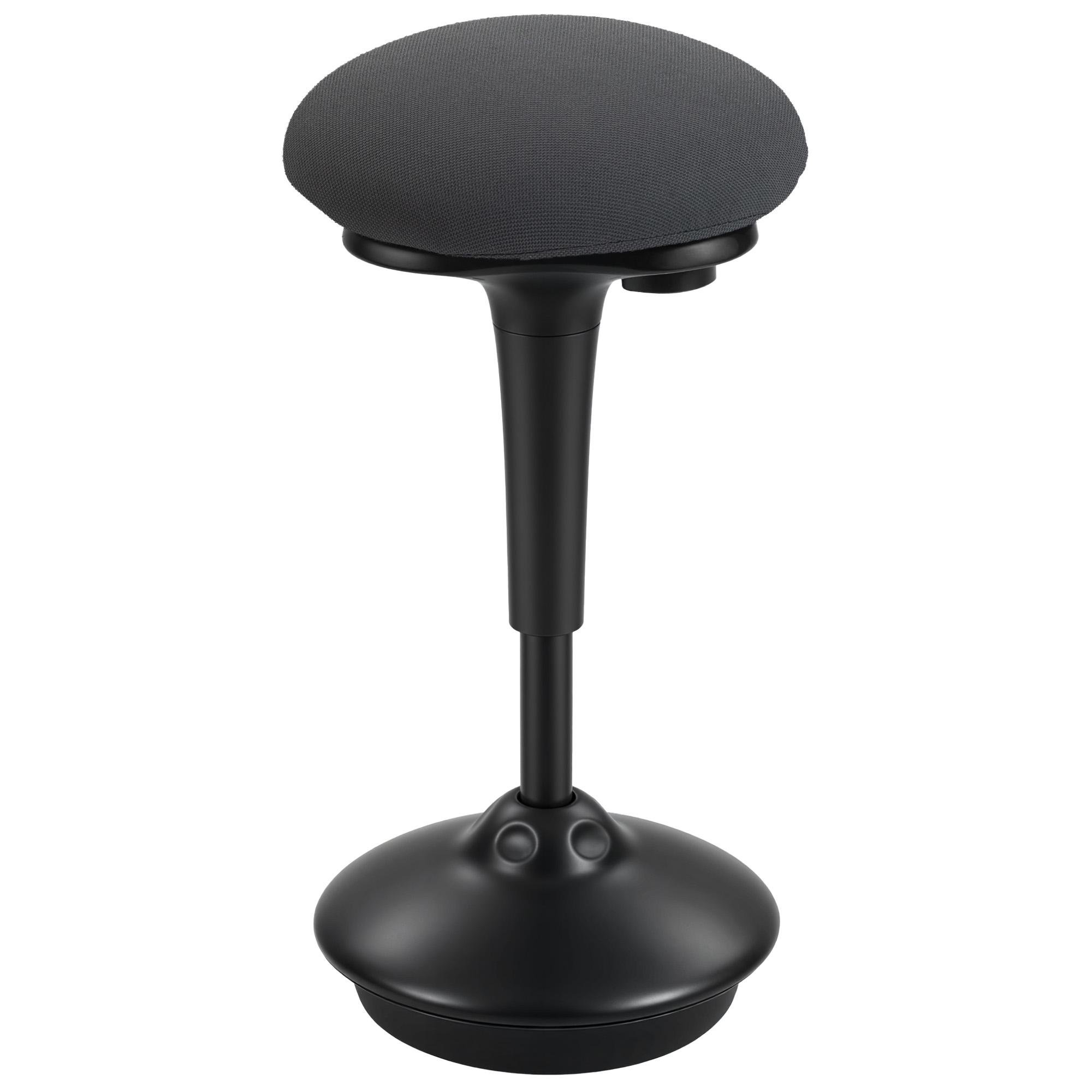 Dark Grey Active Stool with Adjustable Height for Desks