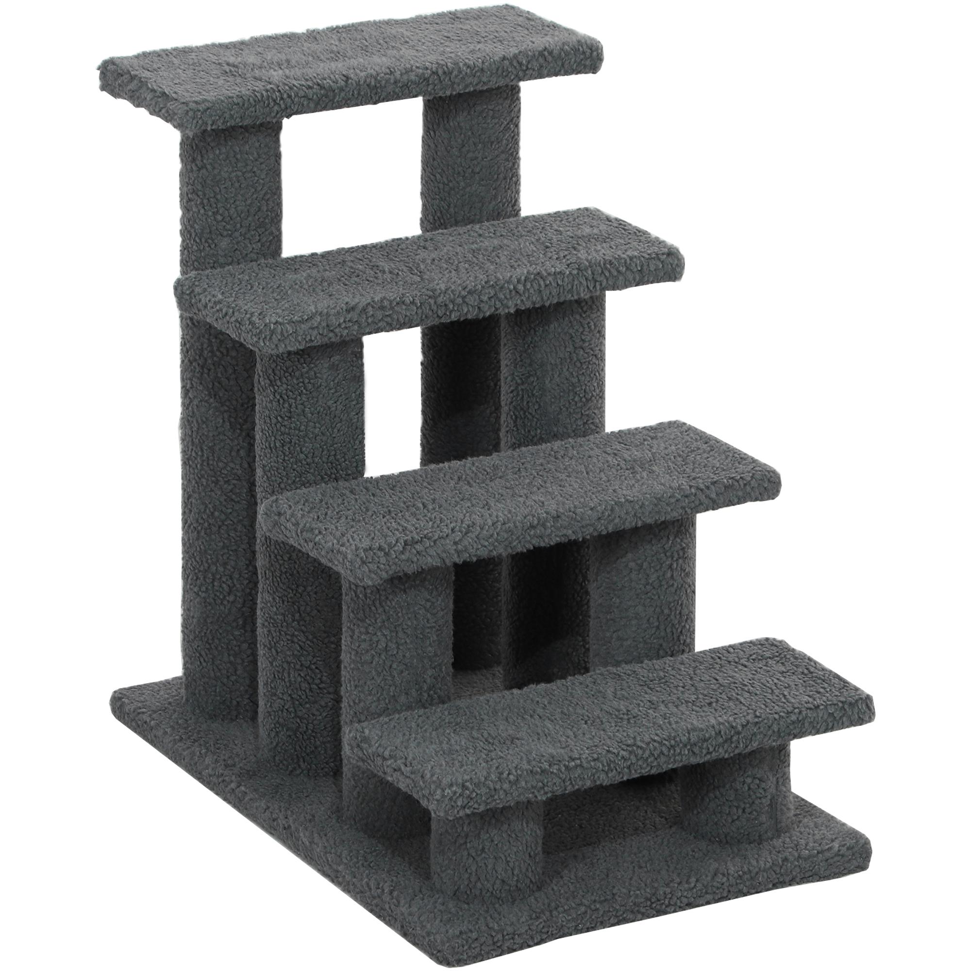 Four Step Cat Tree with Plush Fleece for Indoor Cats