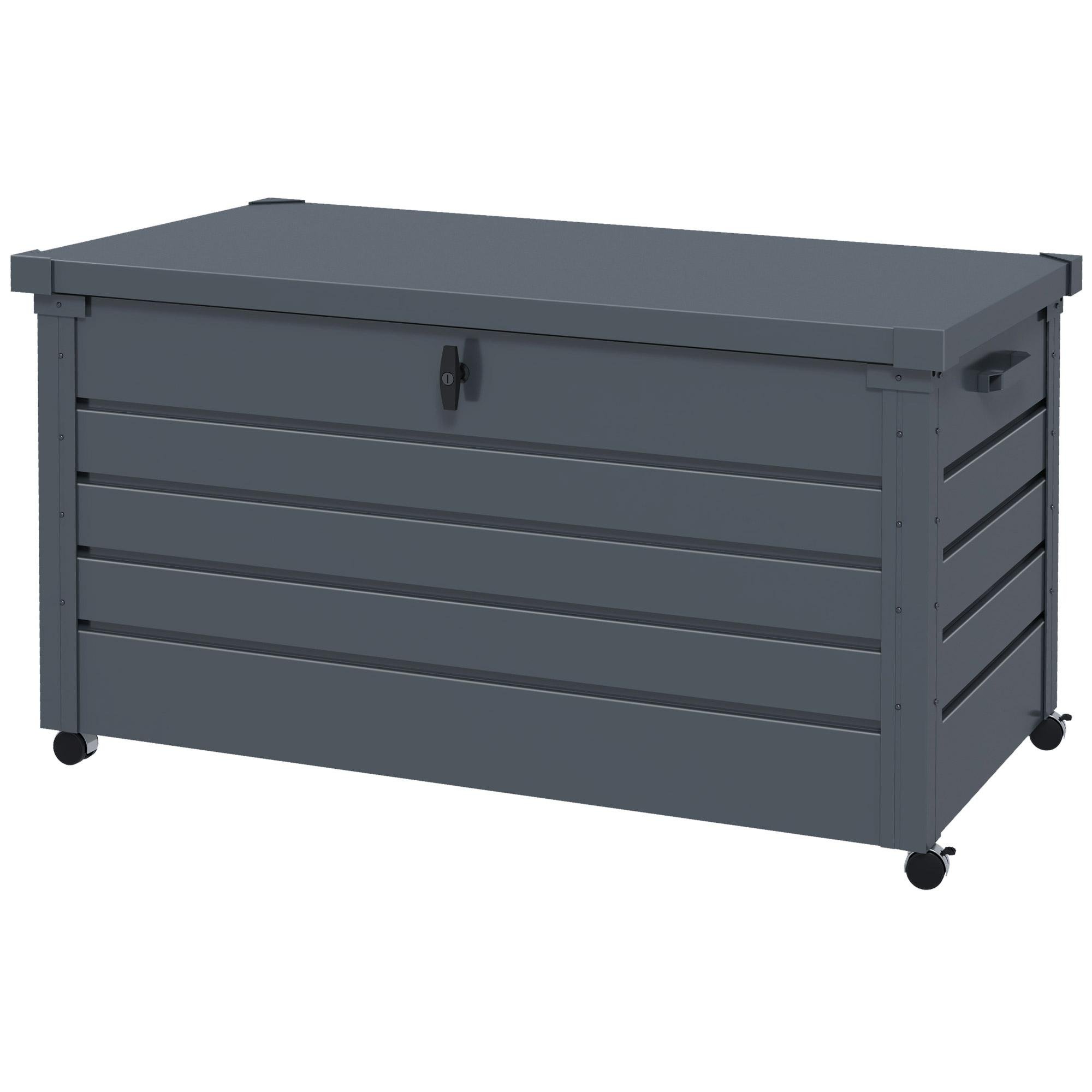 82 Gallon Steel Deck Box with Wheels