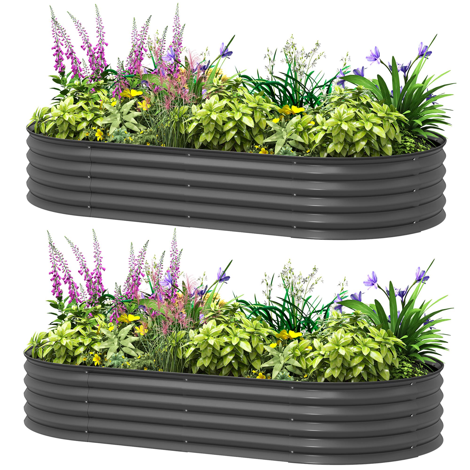 6' x 3' Galvanized Planter Box with Open Bottom