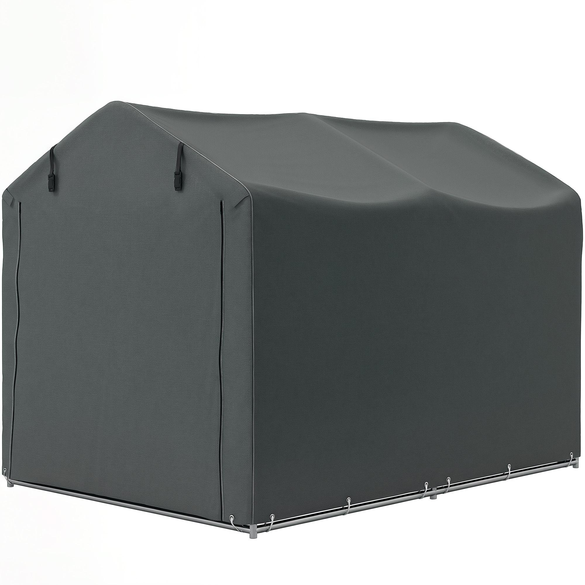 Dark Grey 7x5 Storage Tent, Waterproof UV-Resistant