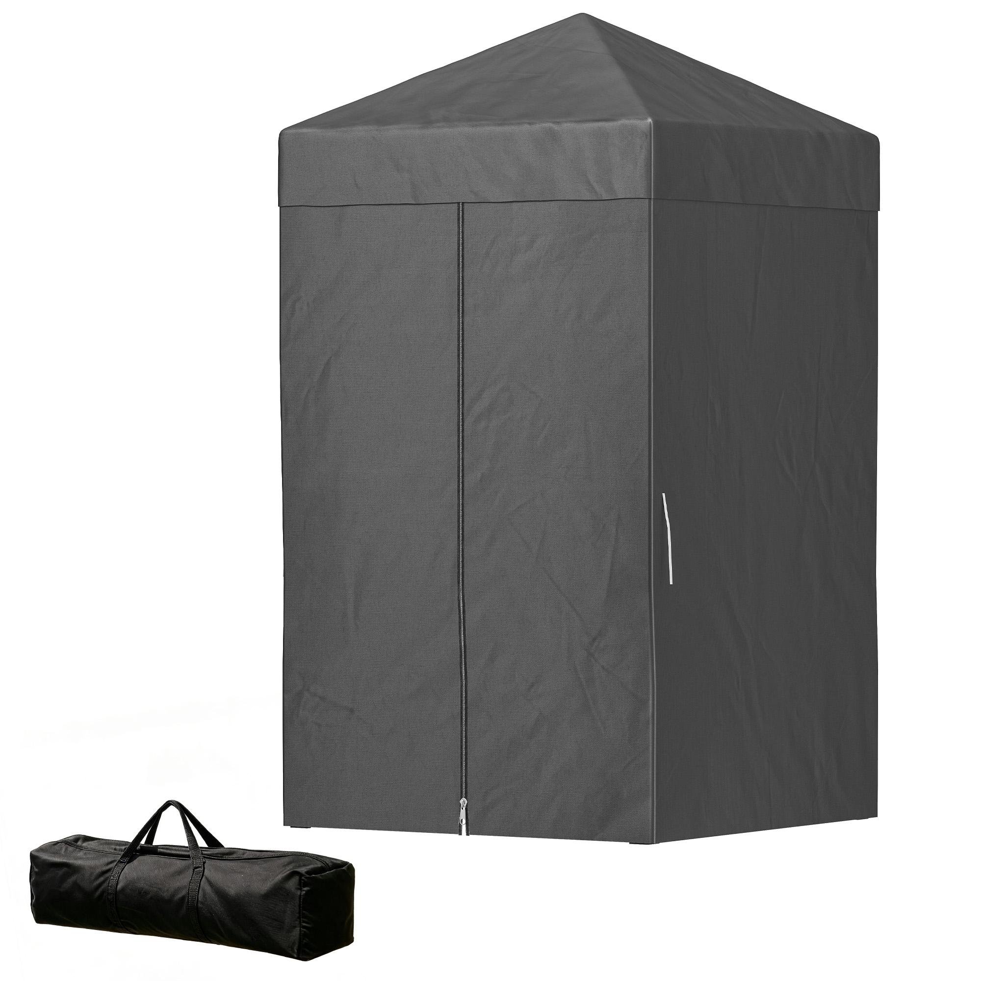 Dark Grey Privacy Canopy, UPF 50+ 4 x 4 ft
