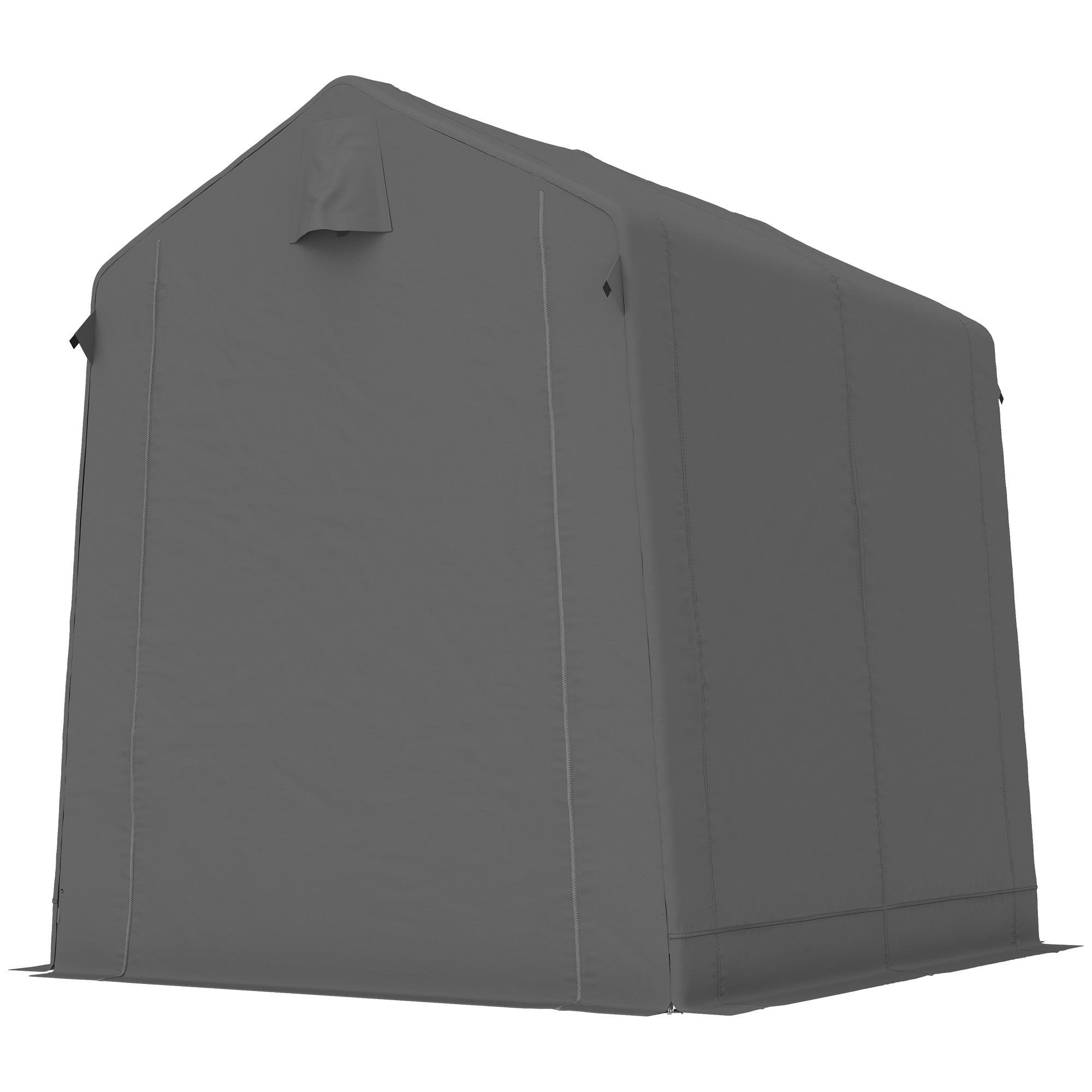 Waterproof 7.5 x 6.2 Shed with Galvanised Frame
