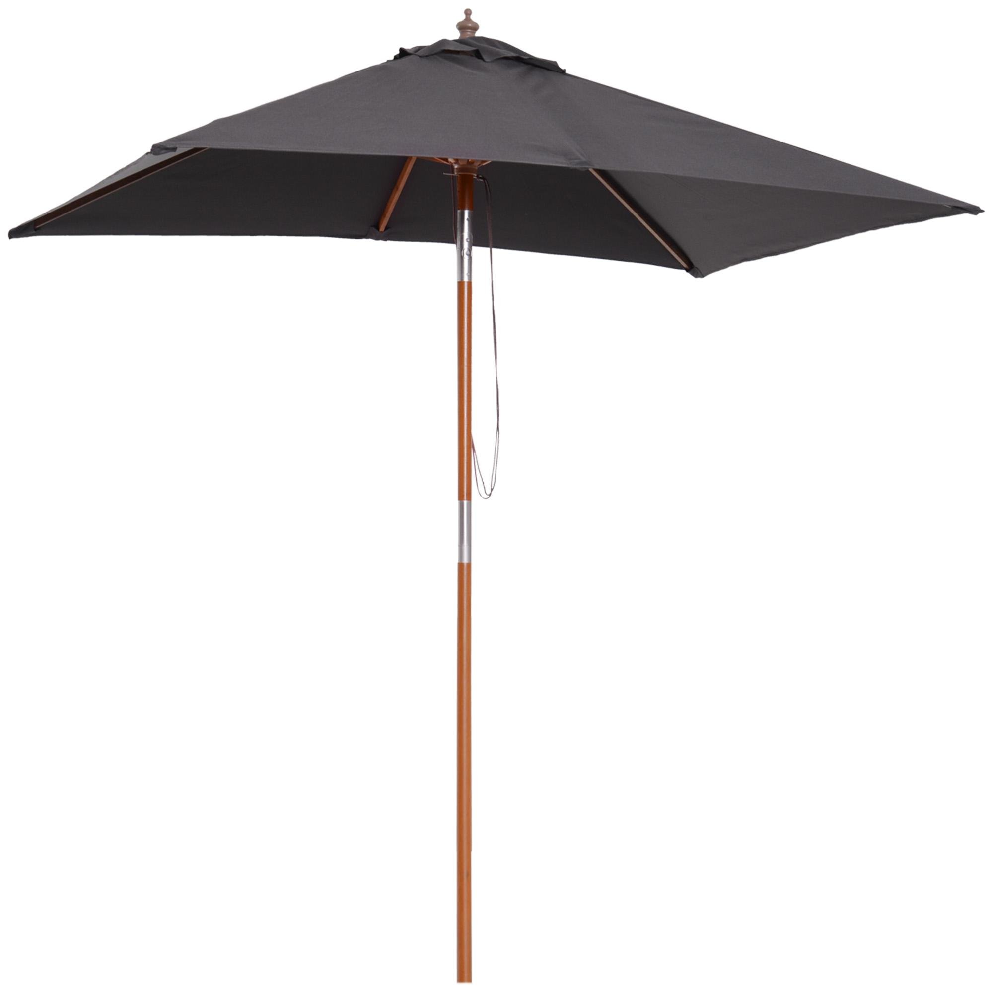 Dark Grey Fir Patio Umbrella with Tilt Function