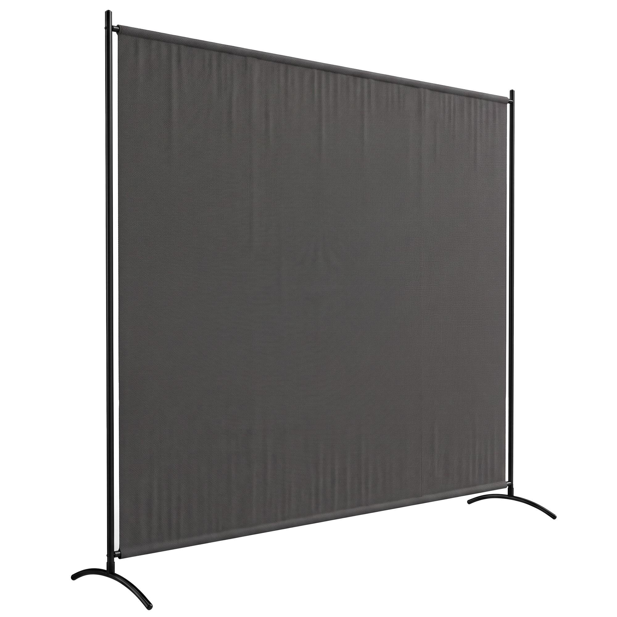 Dark Grey Single Panel Divider with UV30+ Privacy Screen