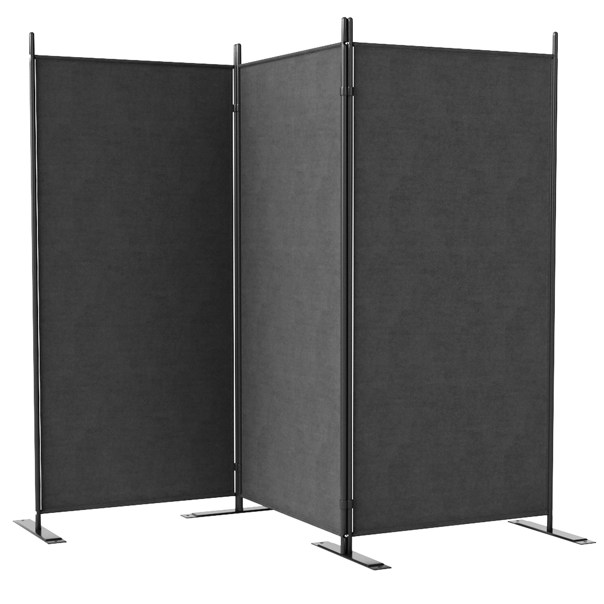 Dark Grey Three Panel Screen with UV30+ Outdoor Privacy