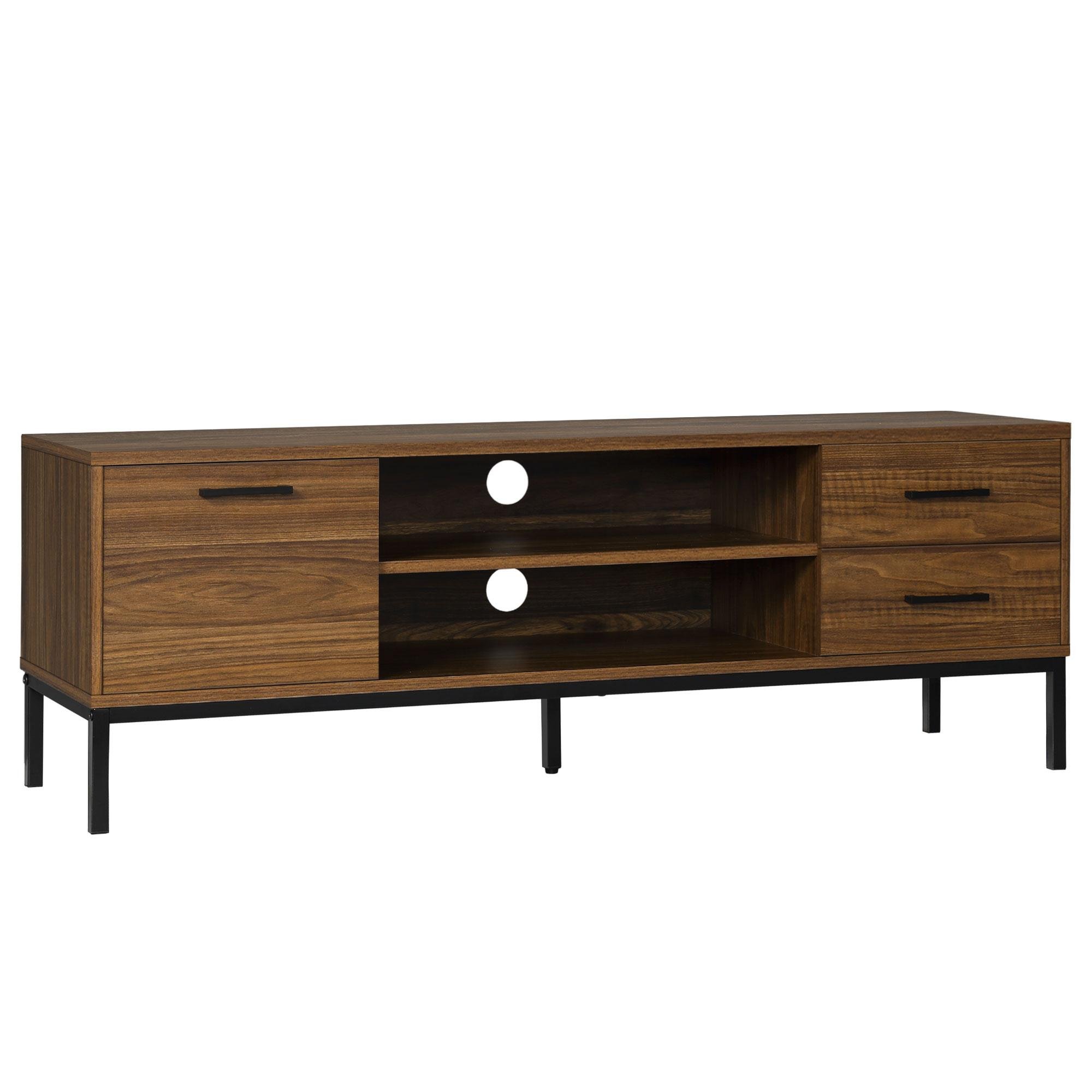 52 Inch TV Stand with Storage for TVs up to 50 Inches
