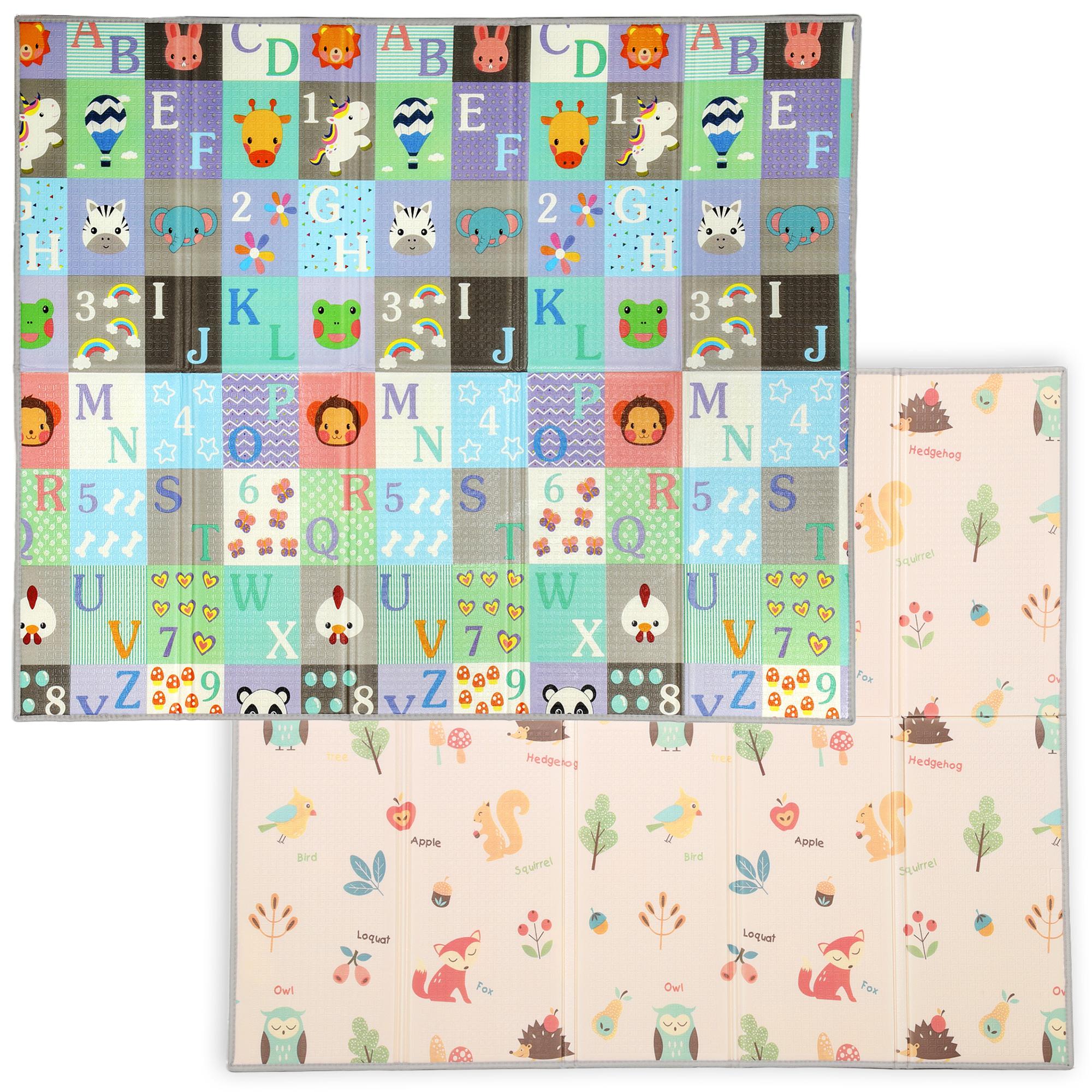 Reversible XPE Baby Play Mat, 71 x 59 in
