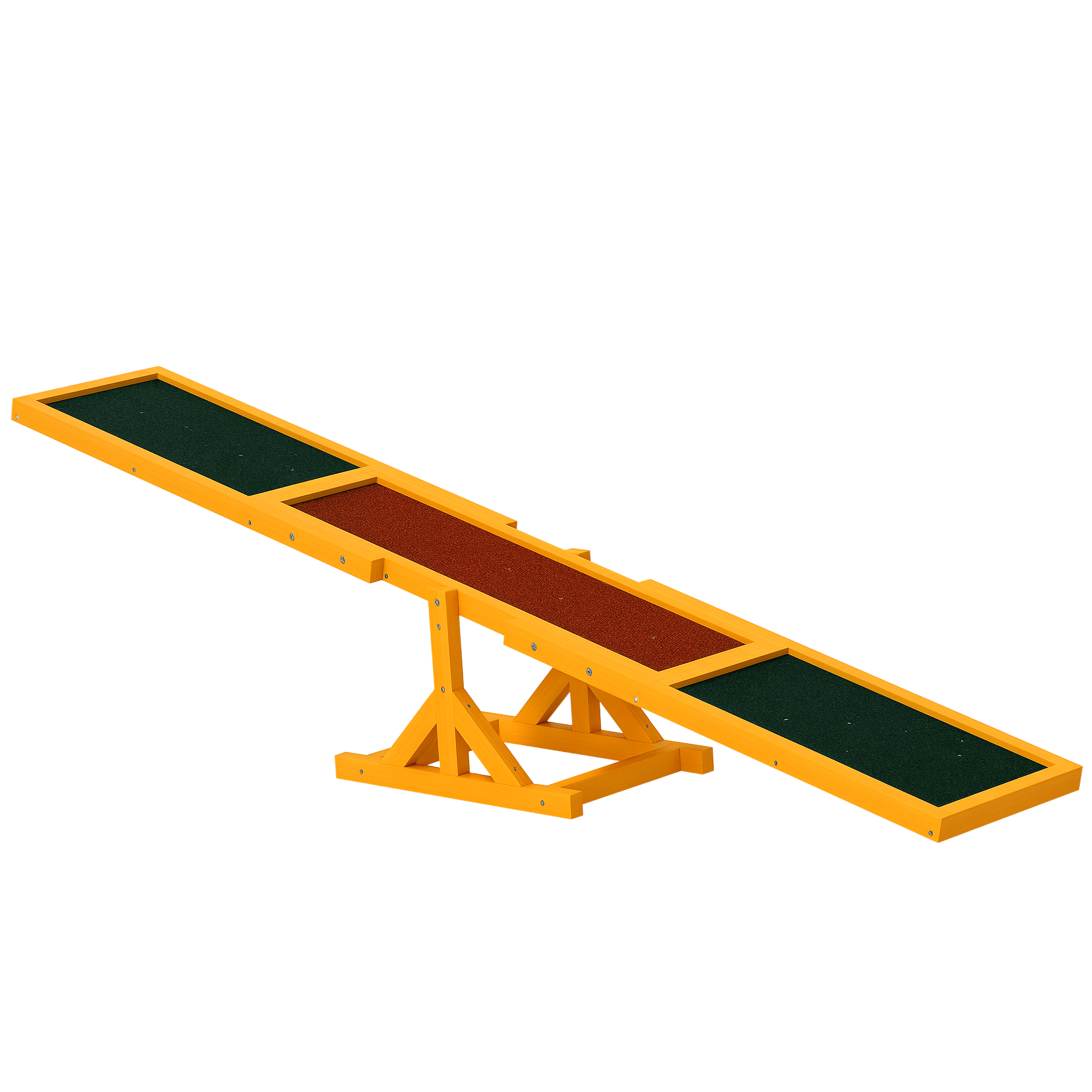 Natural Fir Wood Seesaw for Dog Agility Training, 70.9 in