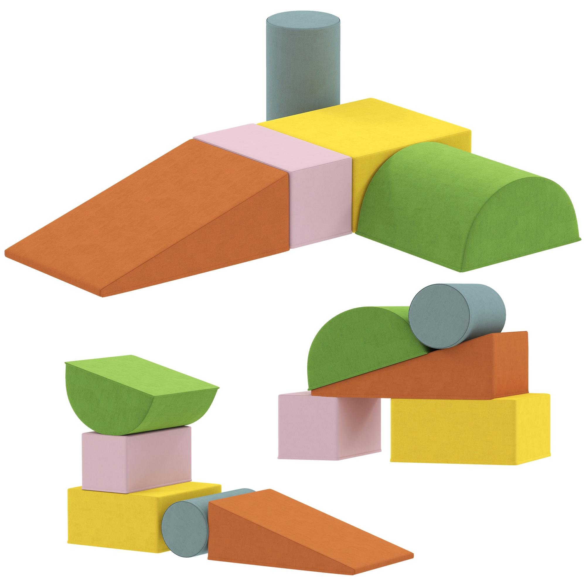 Orange Green Foam Climber with Removable Cover