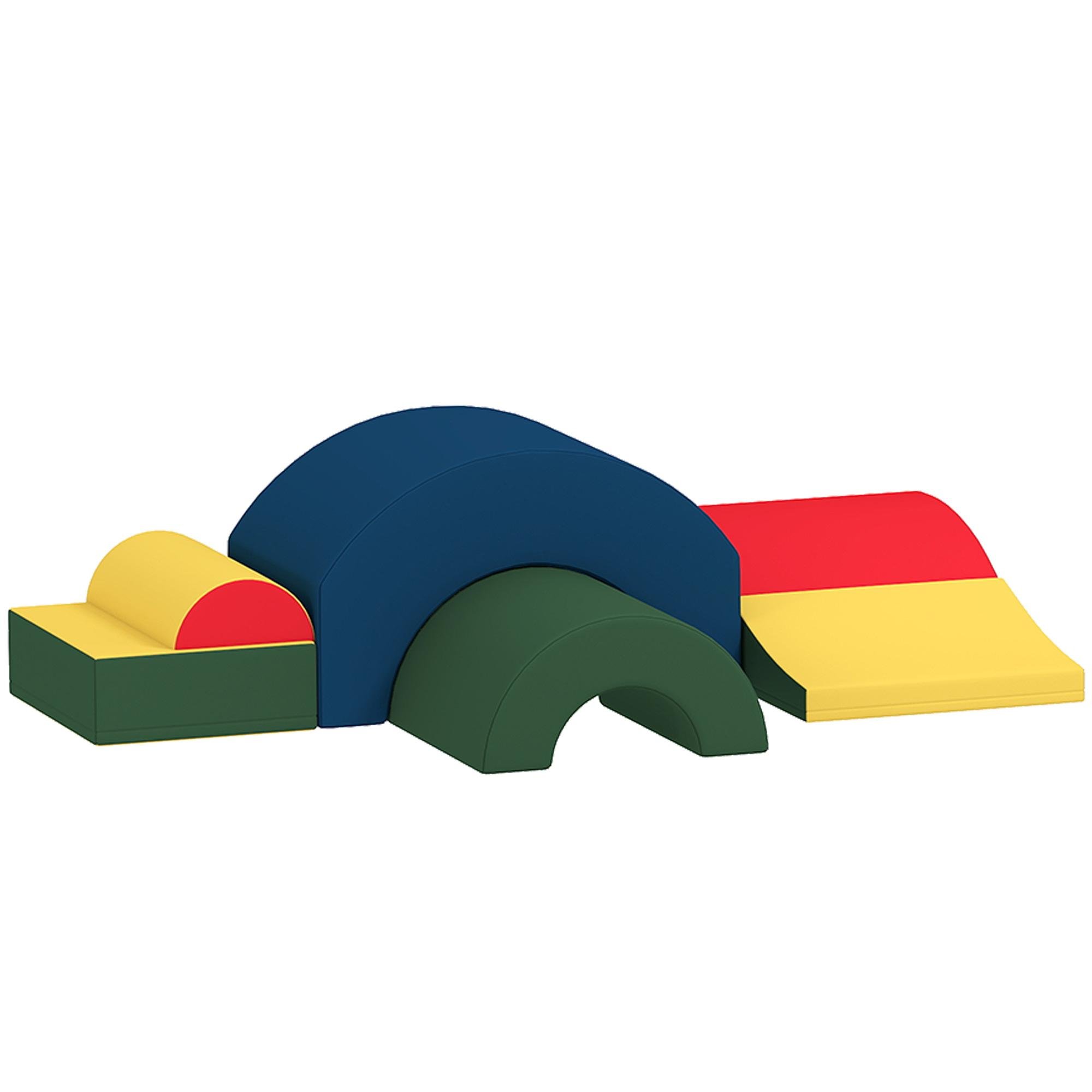 Multicolour Foam Toddler Climber, 5-Piece Indoor Play Set