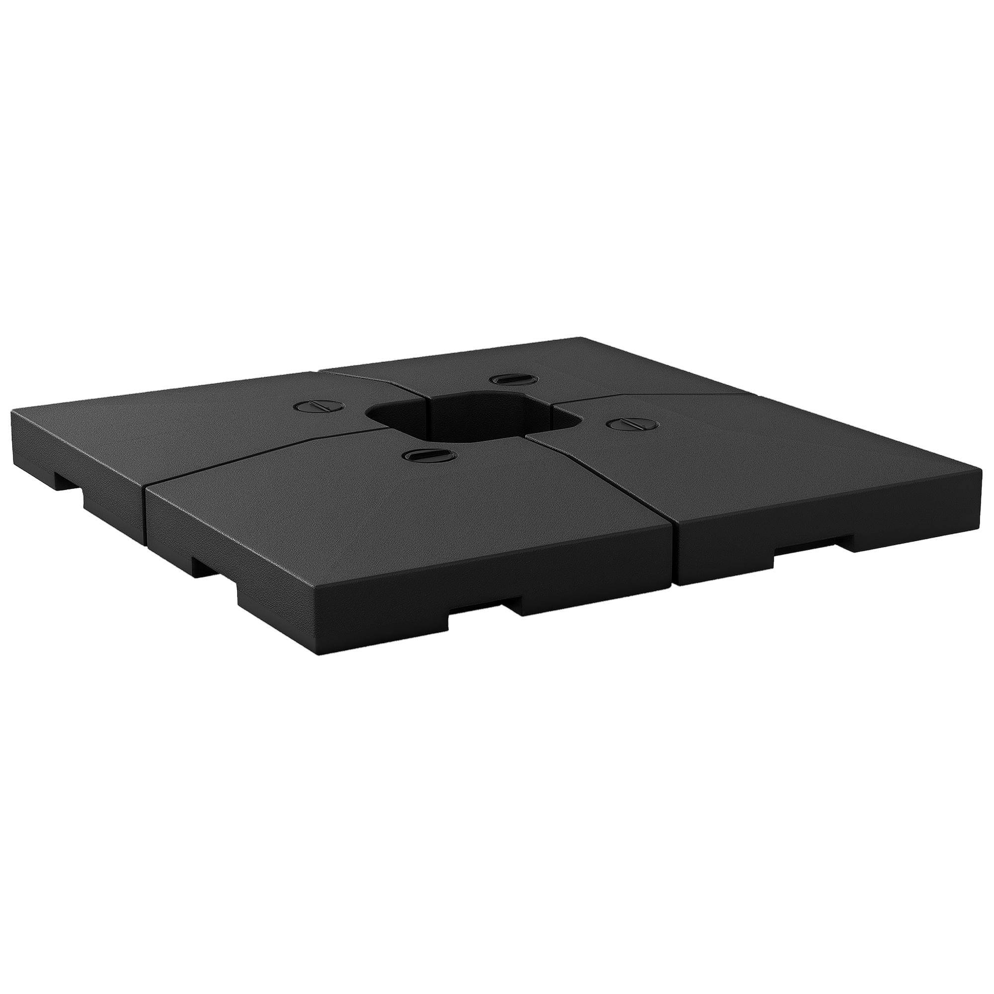 Black HDPE Fillable Umbrella Weights for Cantilever Umbrellas