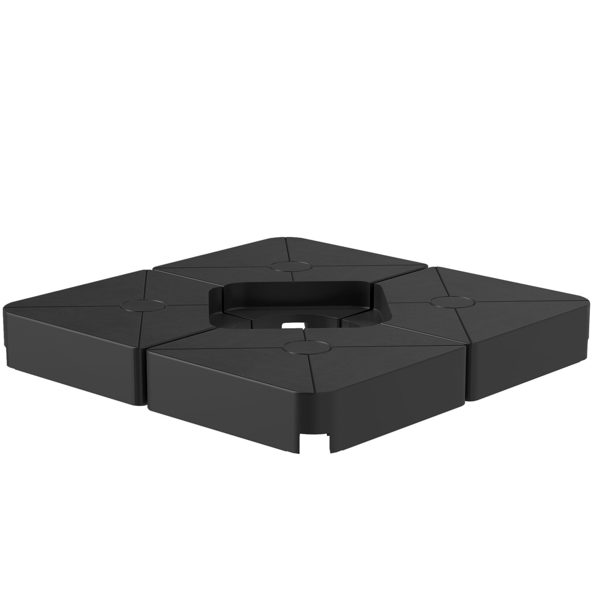Four-Piece Cantilever Umbrella Weights, Fillable Base Set