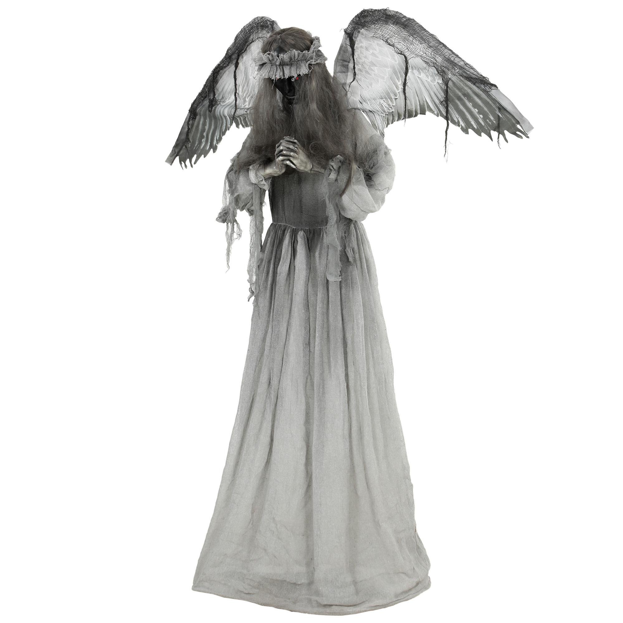 63 inch crying angel Halloween decoration with sound activation