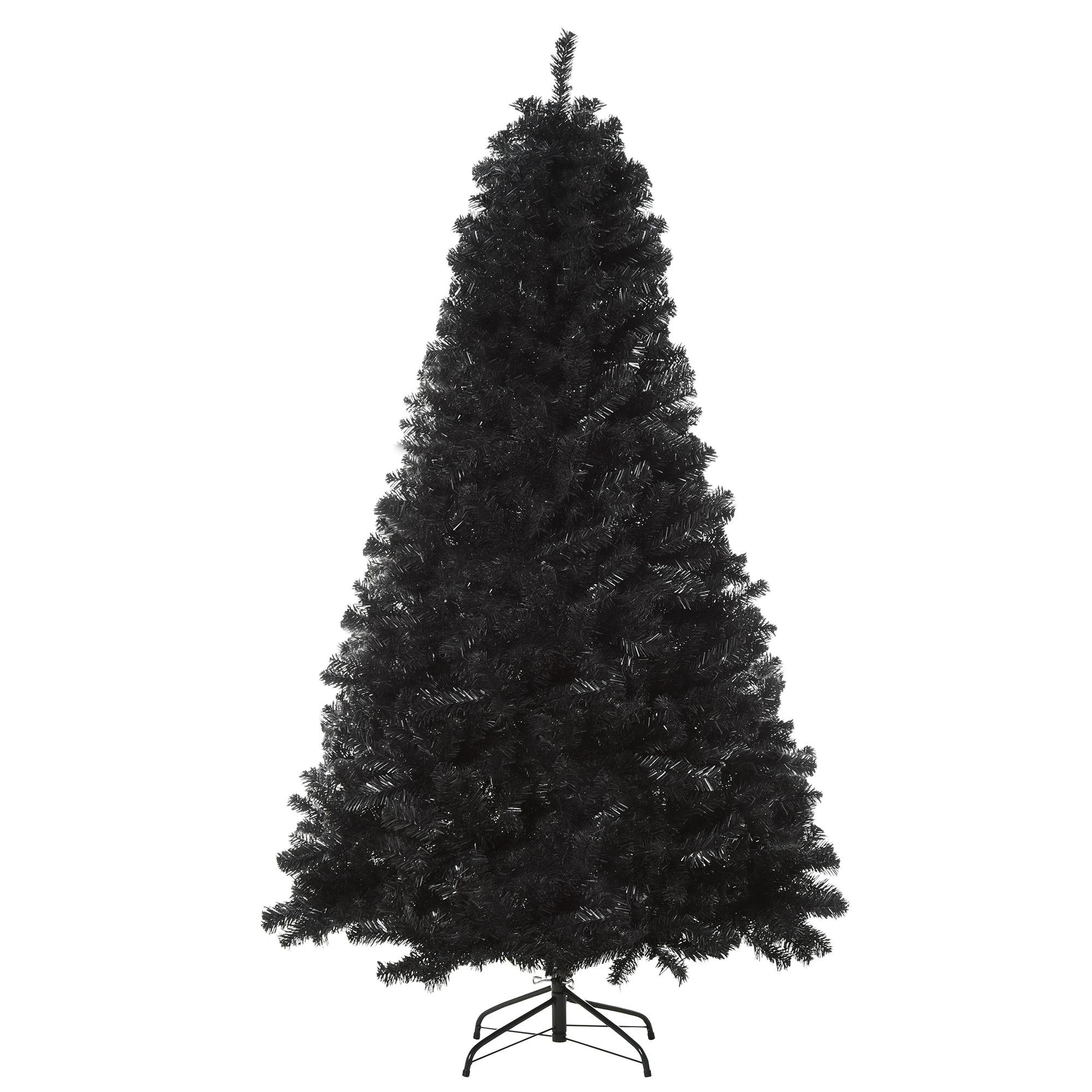 6ft Black Artificial Tree with 928 Realistic PVC Tips