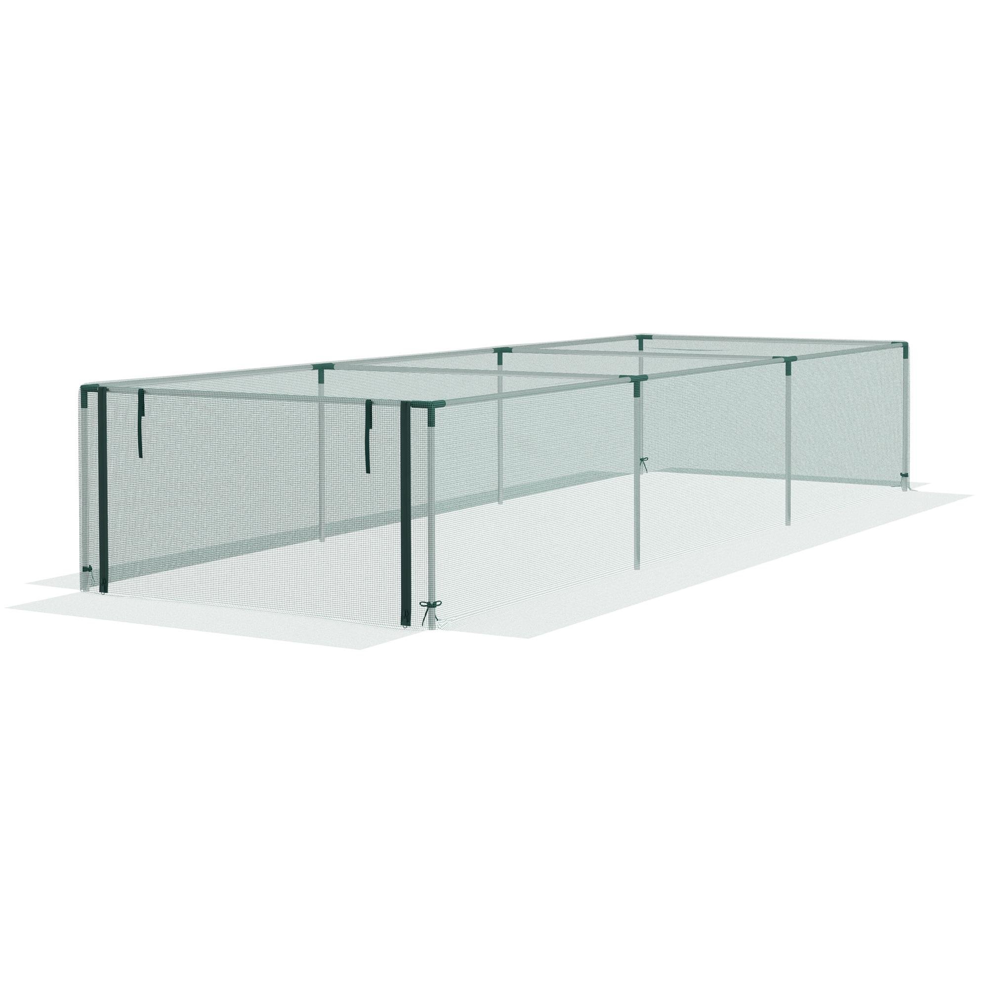 12' x 4' Crop Cage with Galvanised Steel Frame