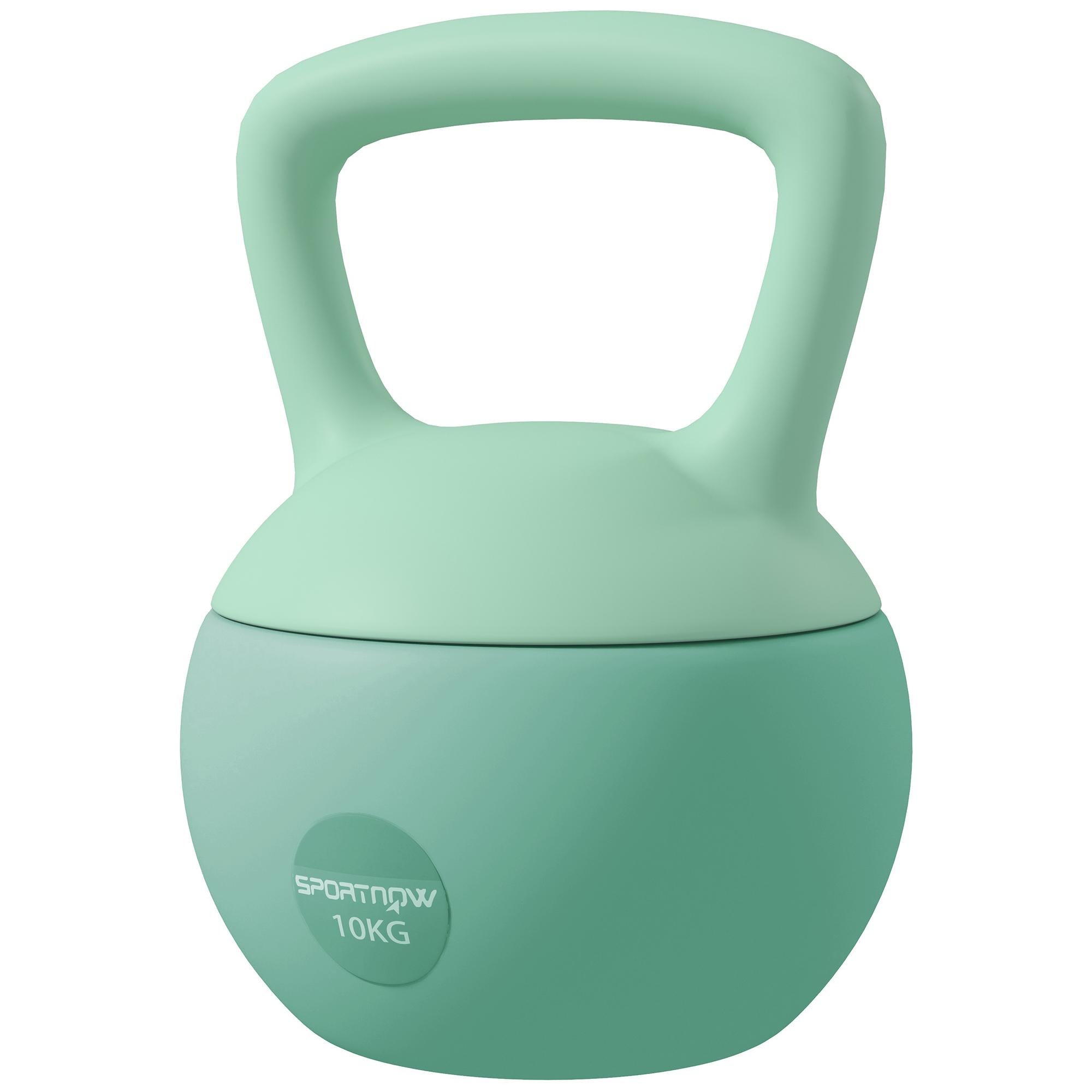 Green 22 lb Soft Kettlebell with Flat Bottom