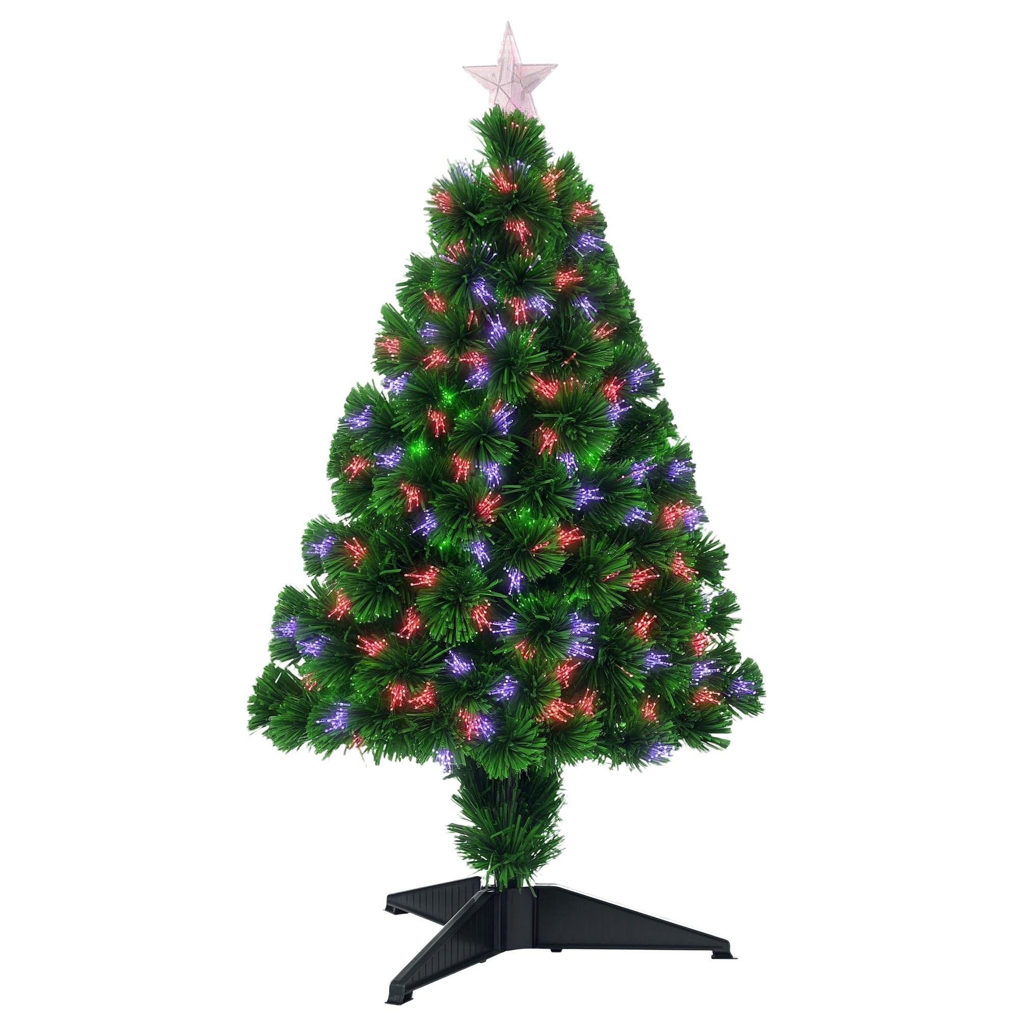 2.5FT green fibre optic tree – Pre-Lit Tabletop Christmas Decor
