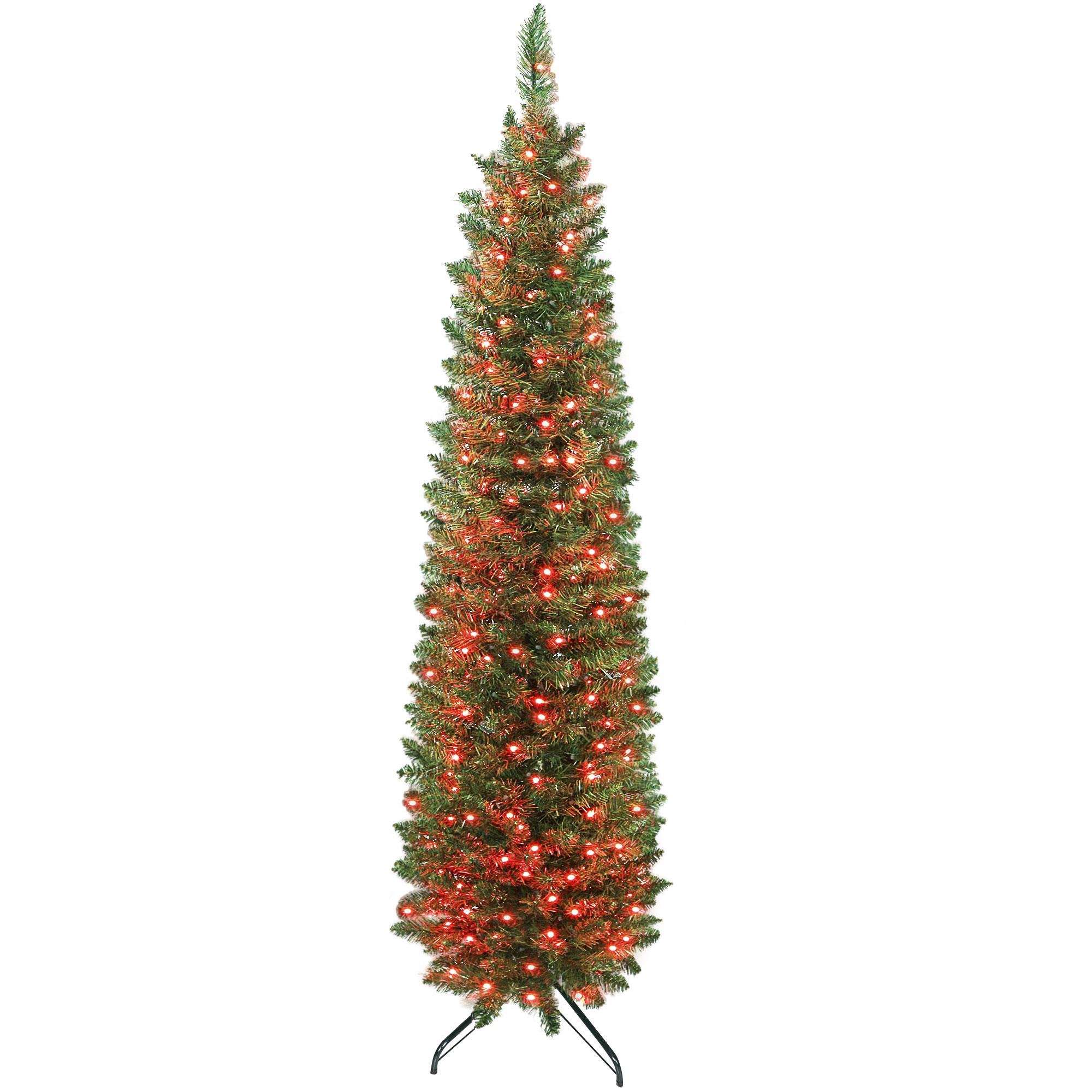 6 ft colourful pencil tree with 250 LED lights