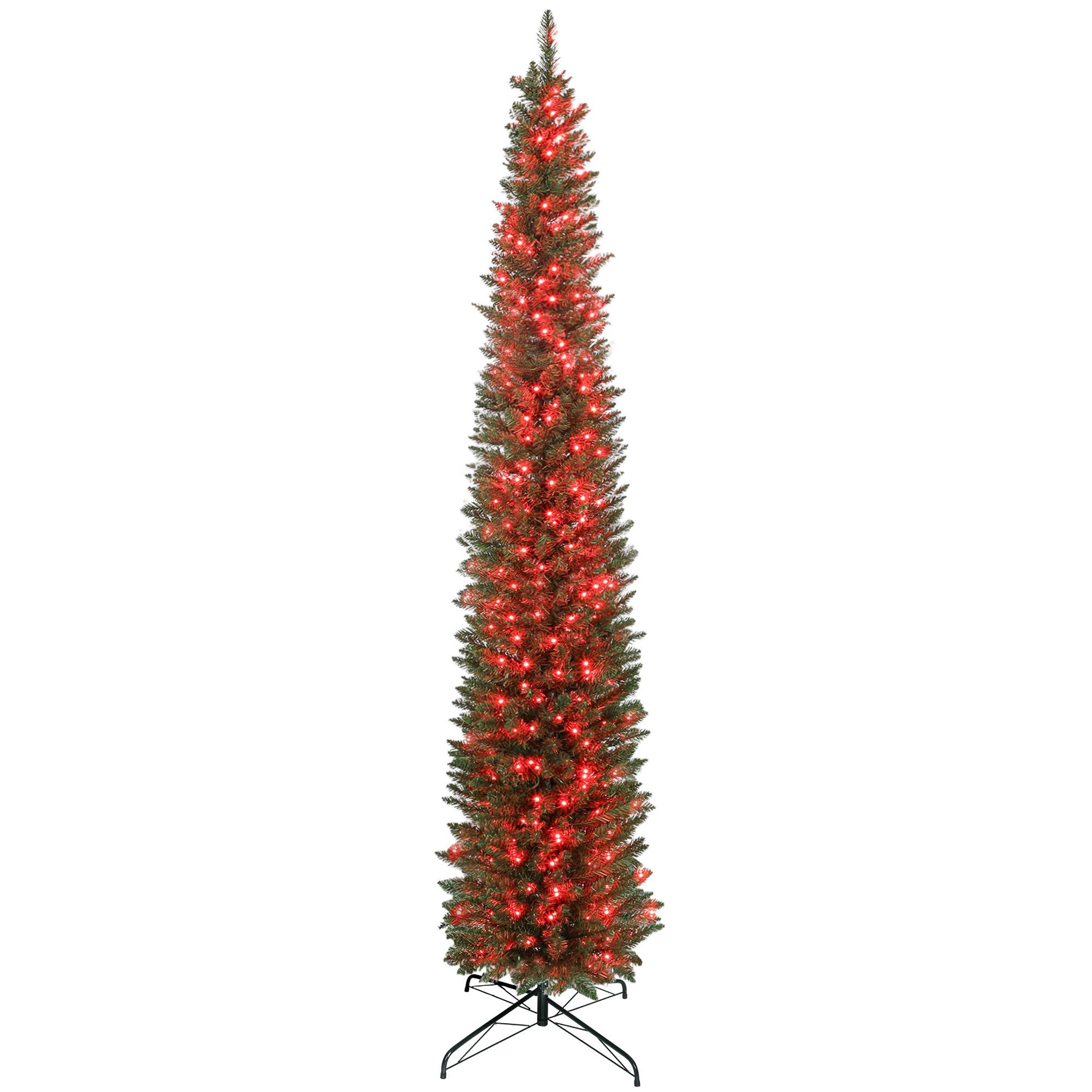9 ft Colourful Pencil Tree with 350 LEDs for Indoor Use
