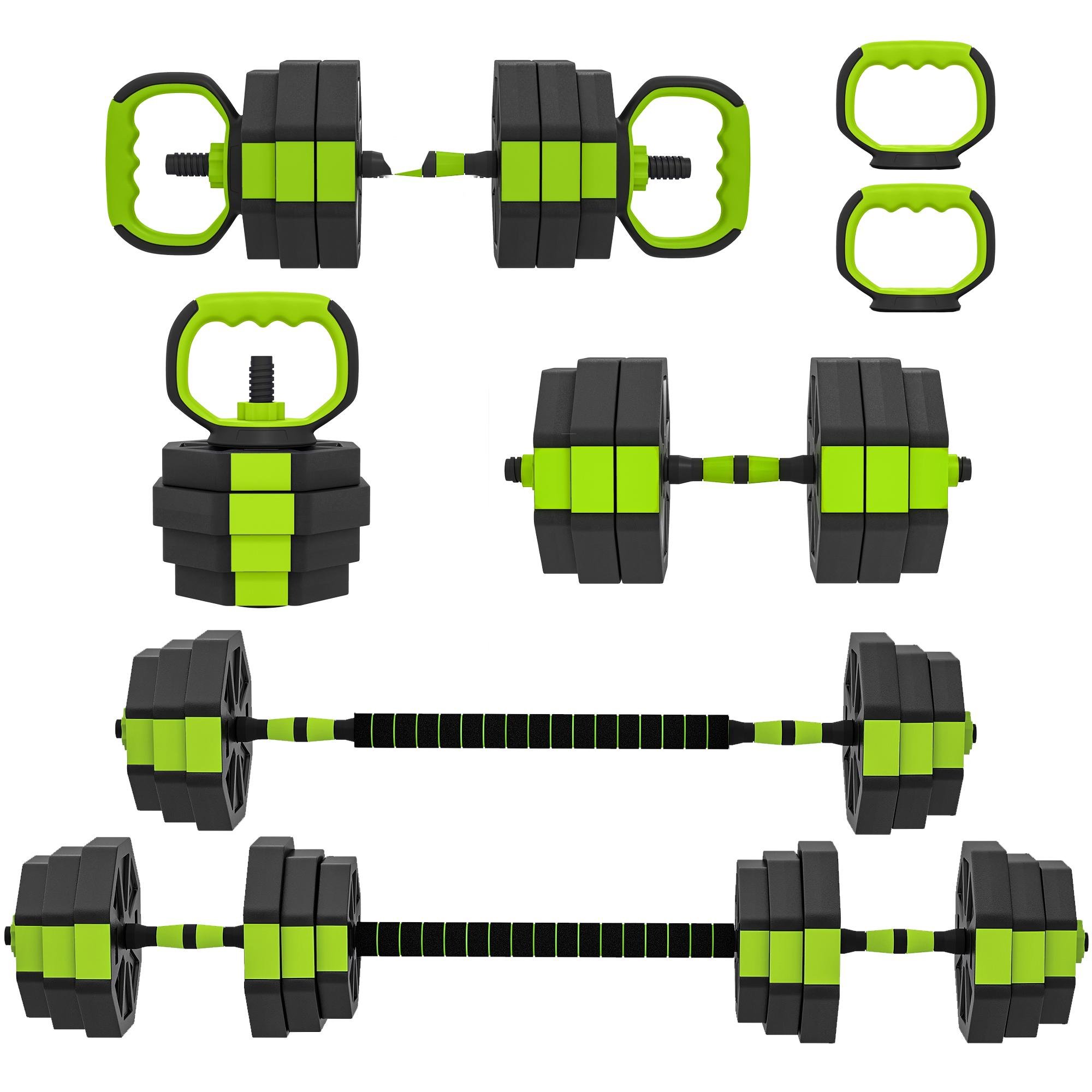 Green 66 lbs 6-in-1 Set for Home Workouts