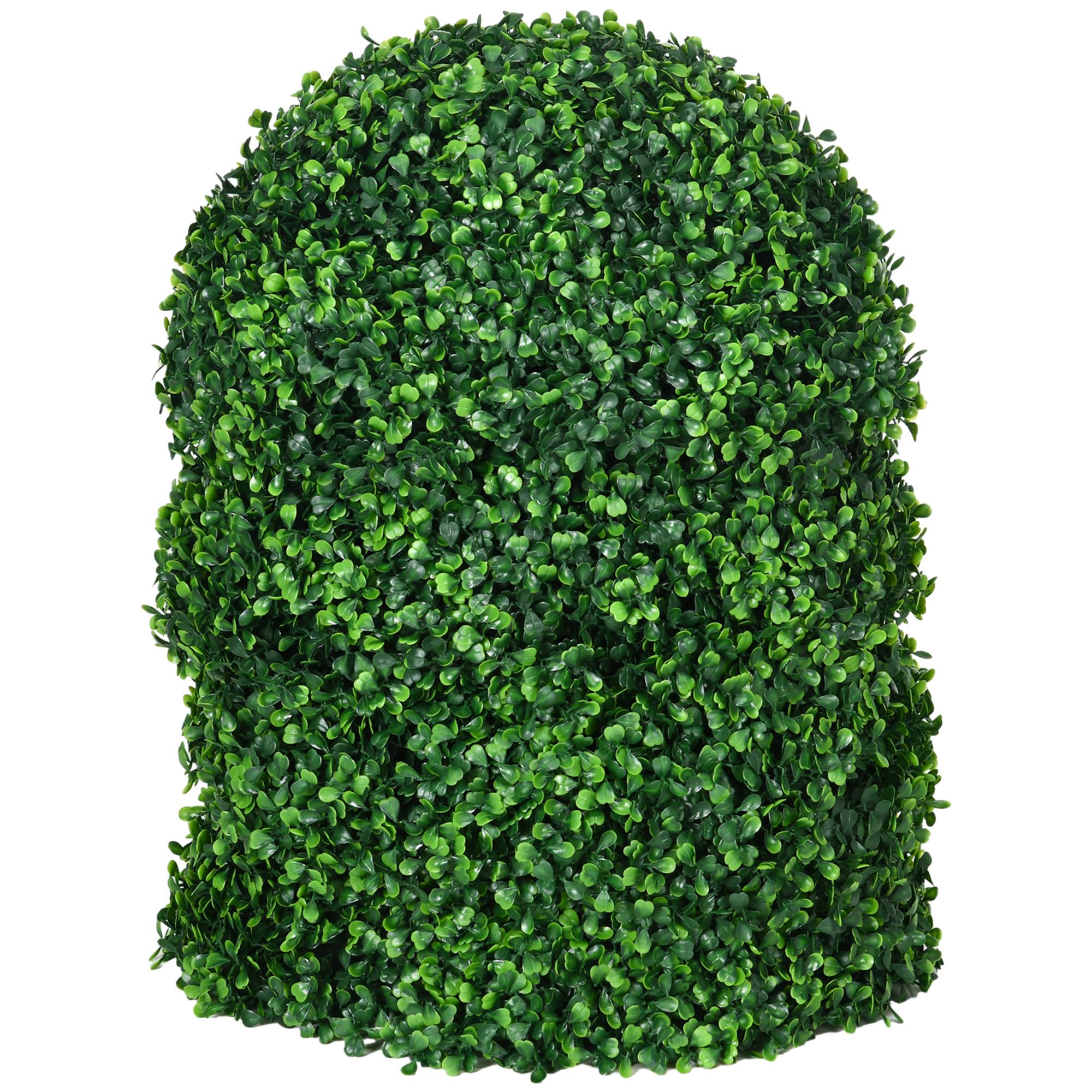 15.7 Inch Green Boxwood Balls, UV-Protected Set of Two