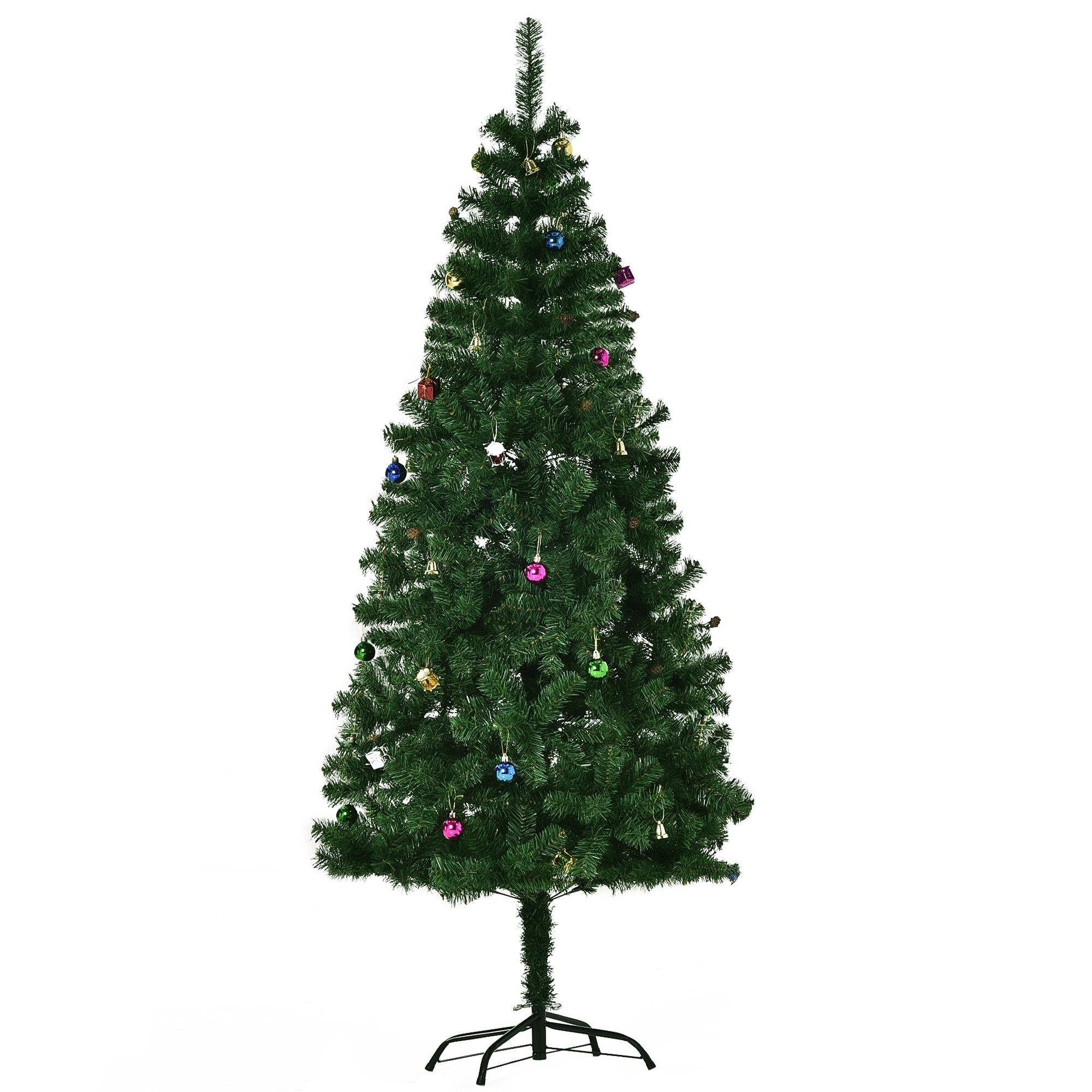 6ft Green Ornamented Christmas Tree with Included Décor