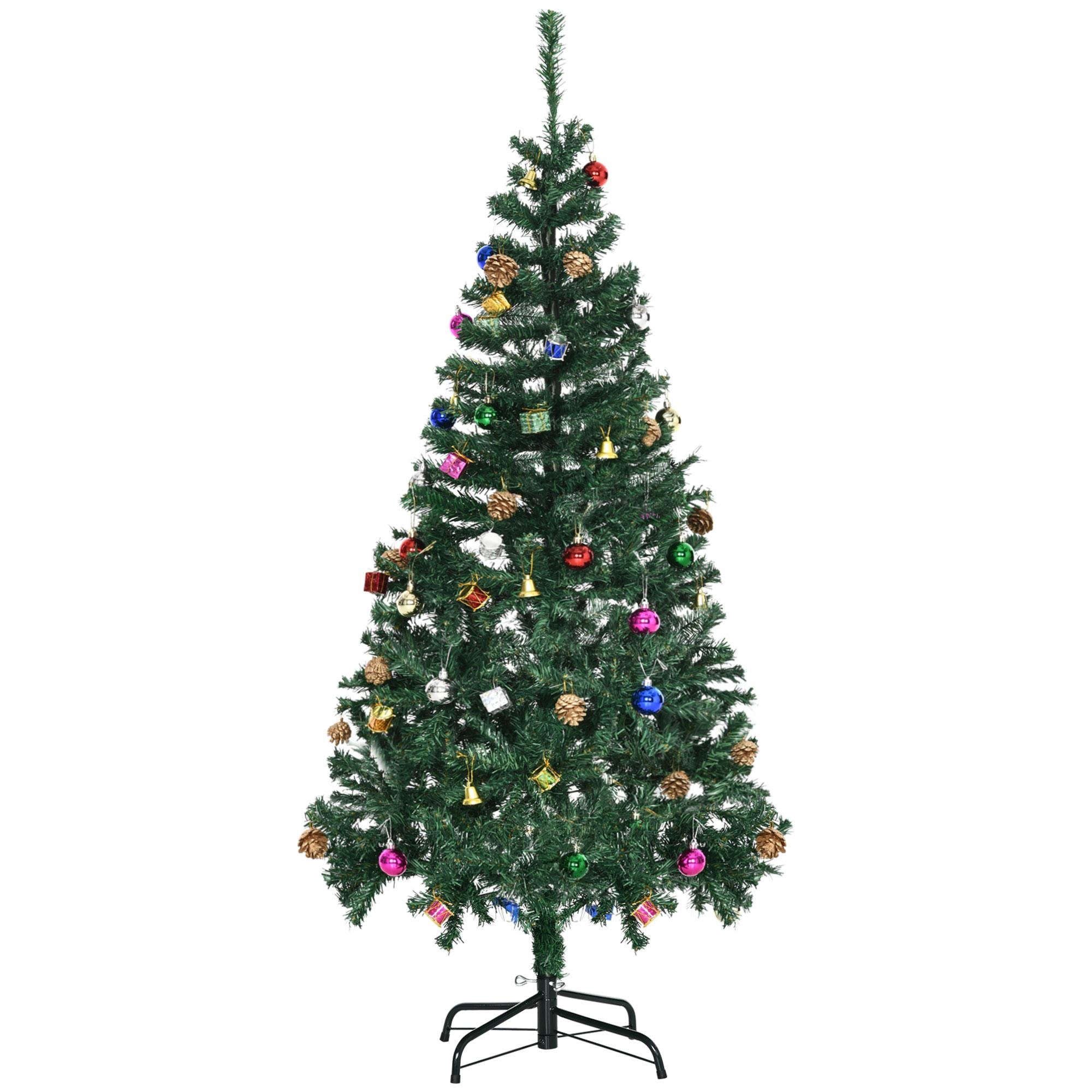5ft Green Ornamented Tree with Included Decorations