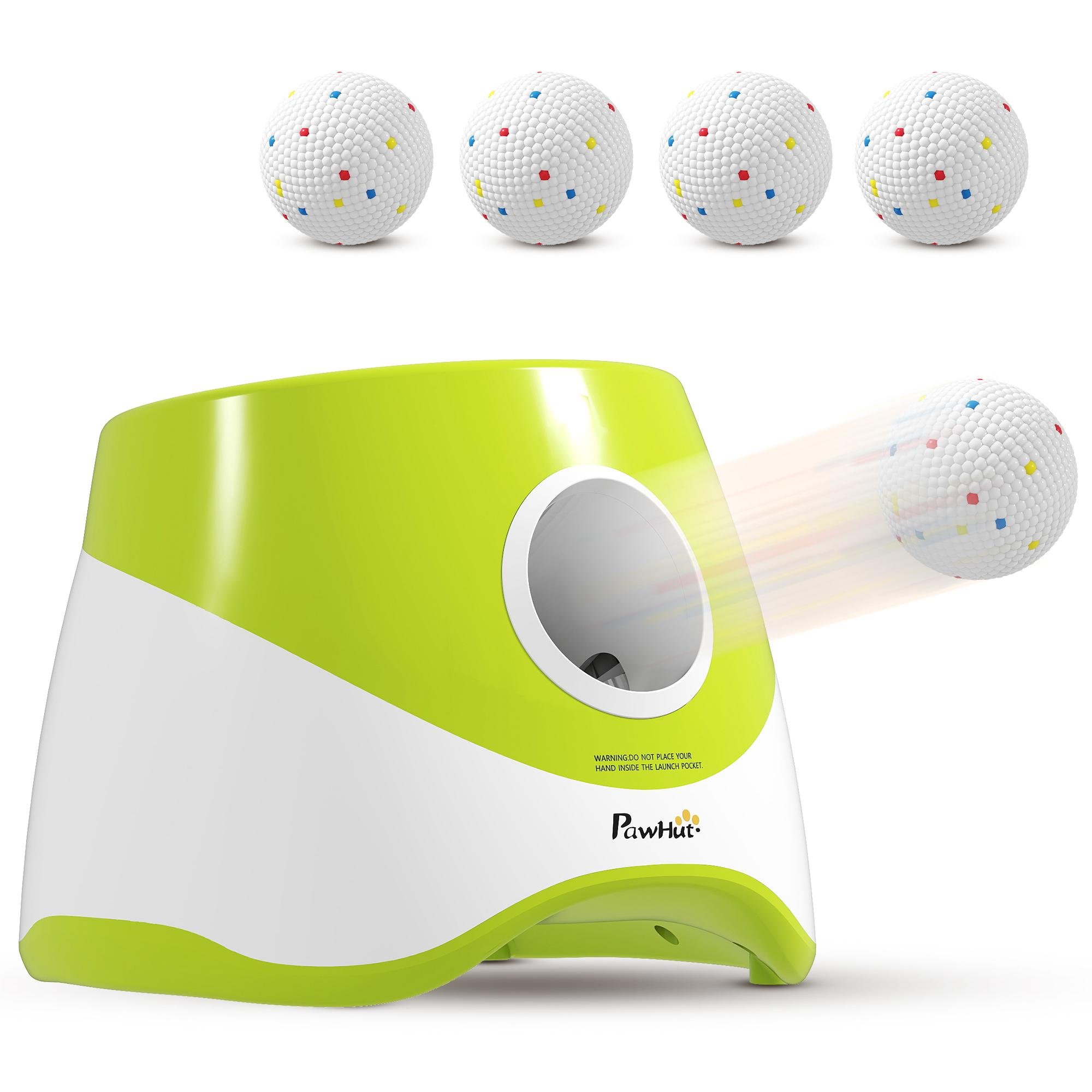 Green ETPU Dog Launcher with 2.3-Inch Balls