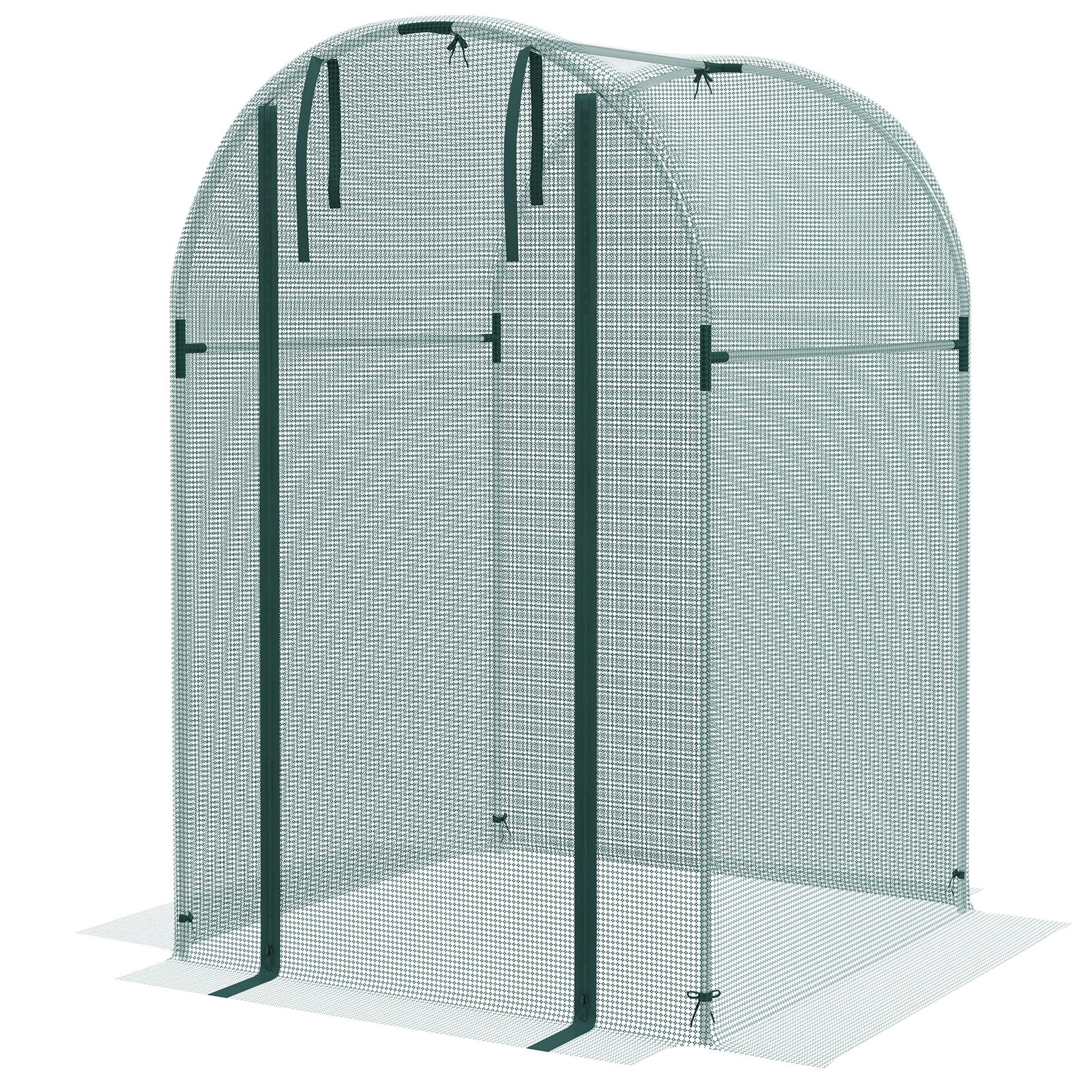 Green 4x4 Crop Cage with Walk-In Door